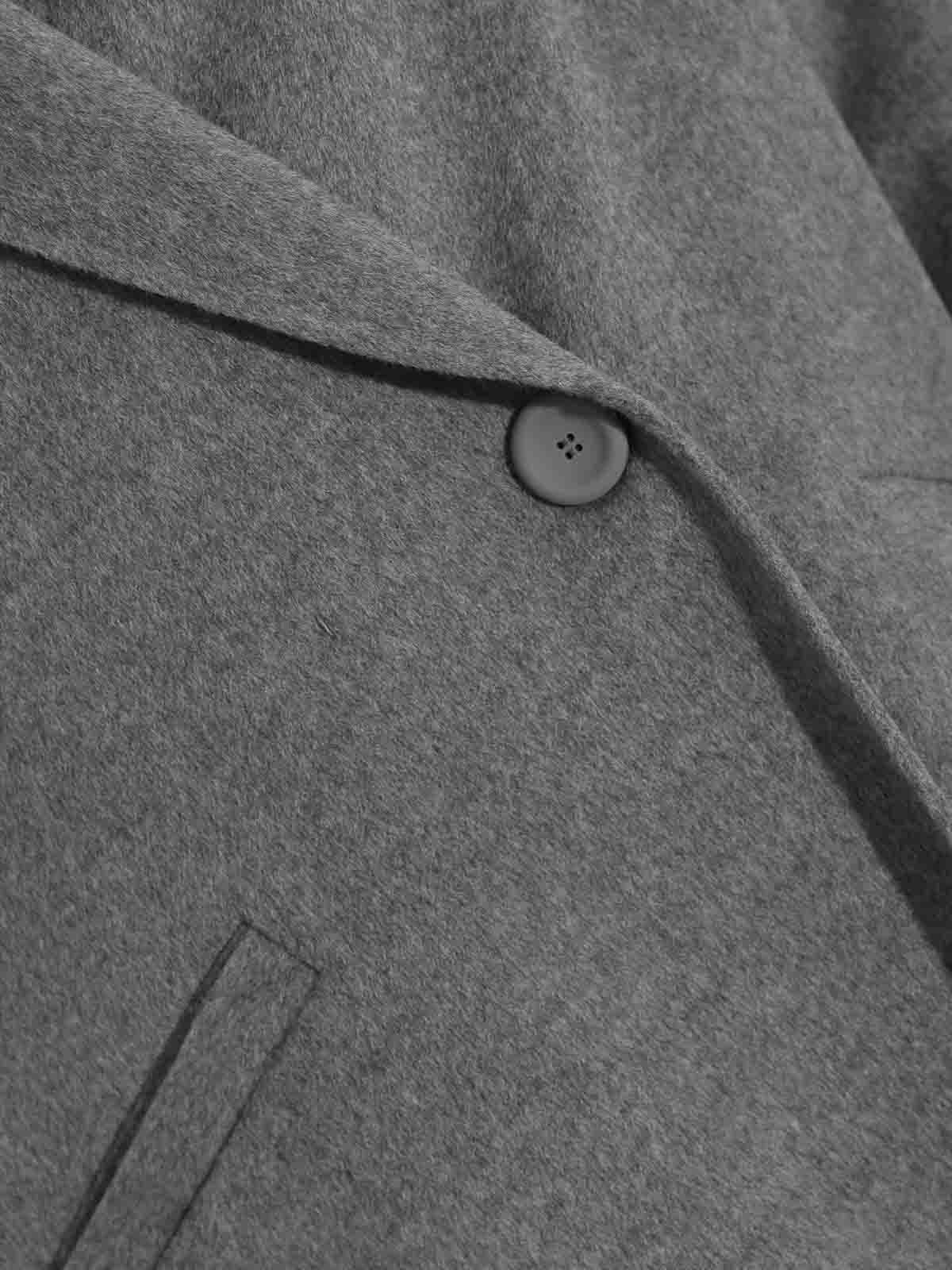 Max Mara Guinea Short Coat In Cashmere And Wool In Gray