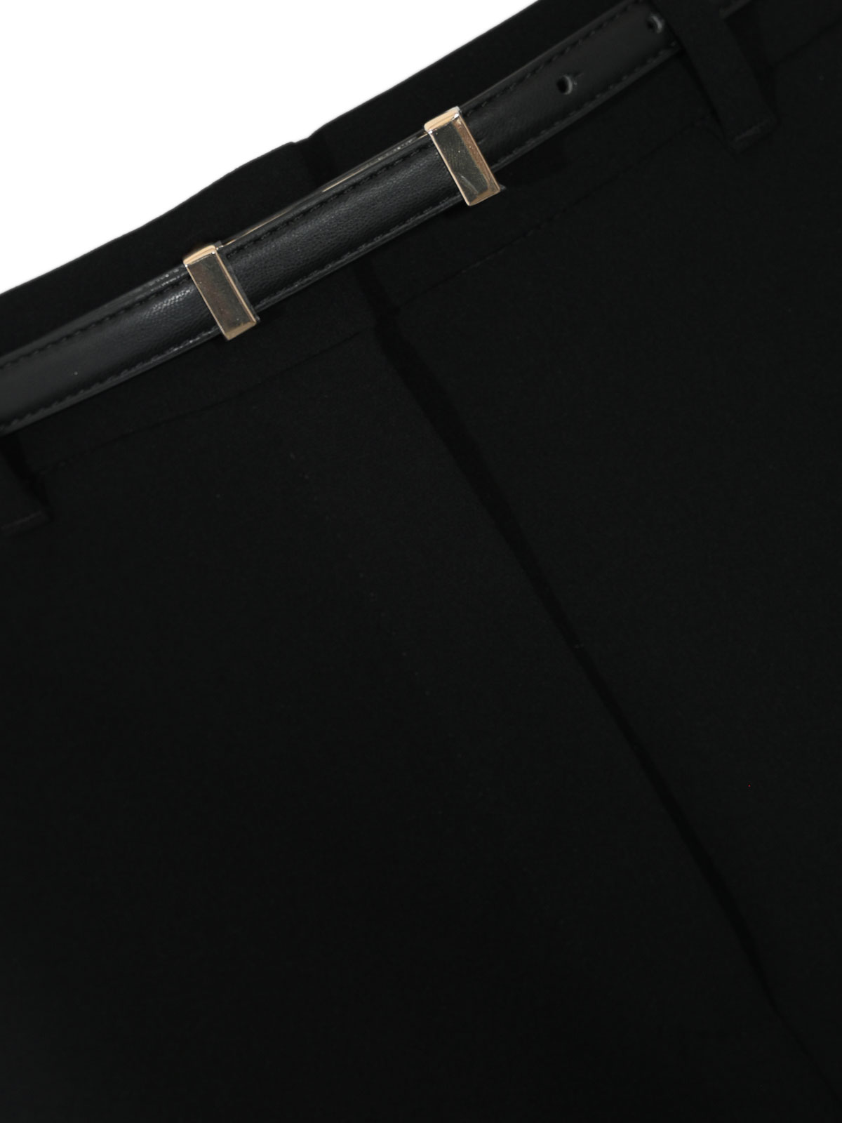 Max Mara Jez Wide-leg Cady Trousers With Belt In Black