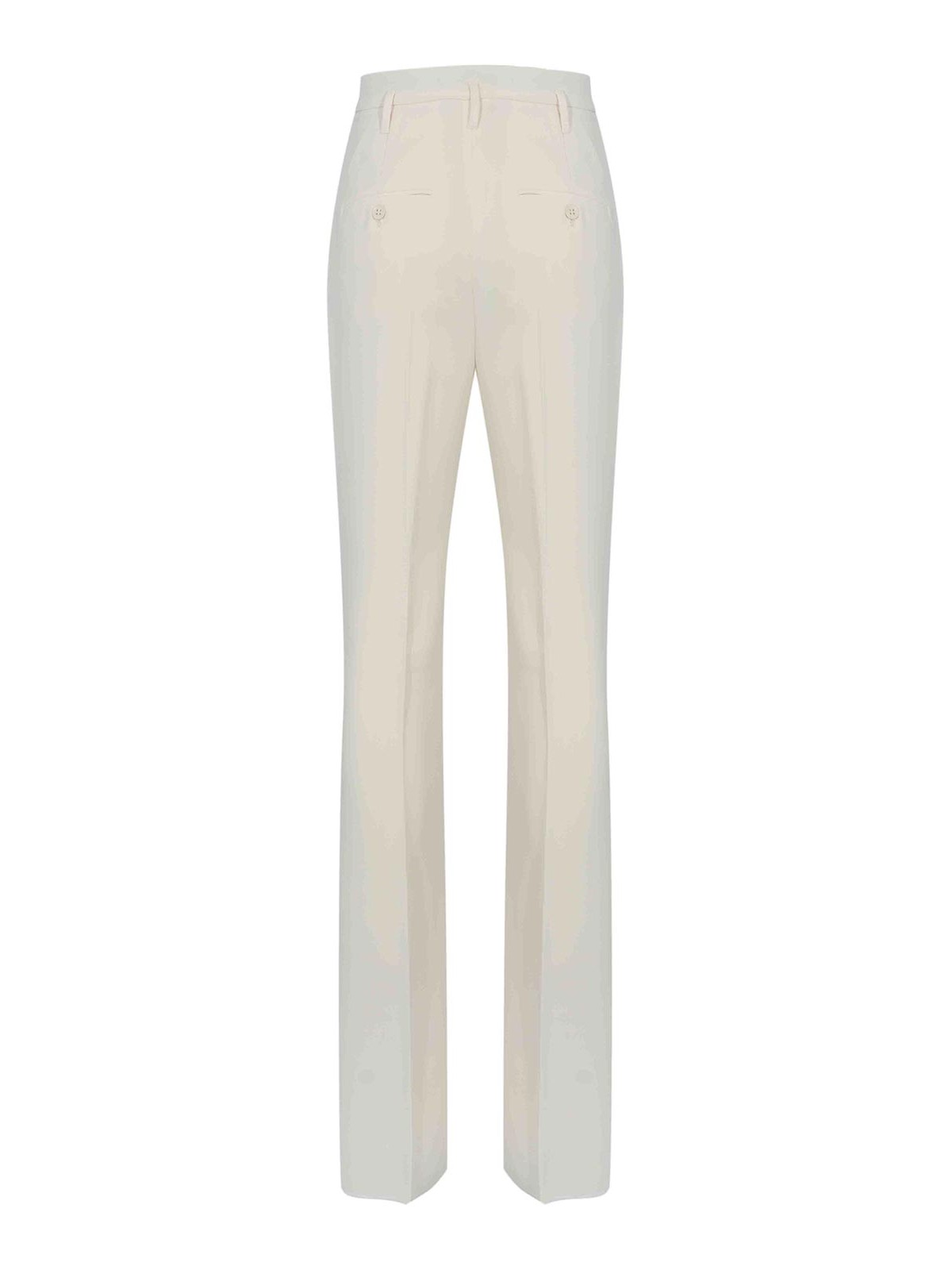 Max Mara Alabama Flared Trousers In Cady In White