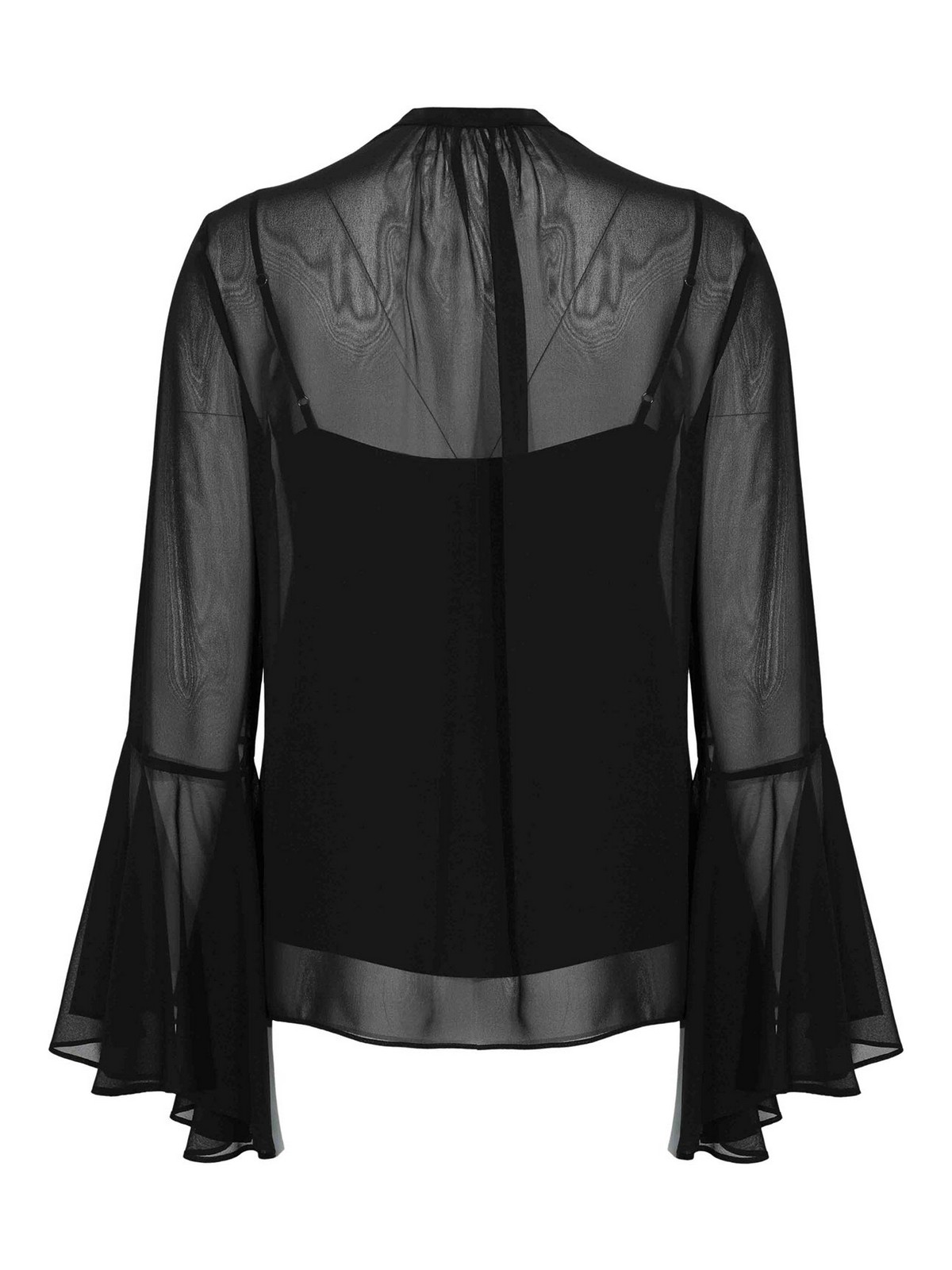Max Mara Cuba Silk Blouse In Black