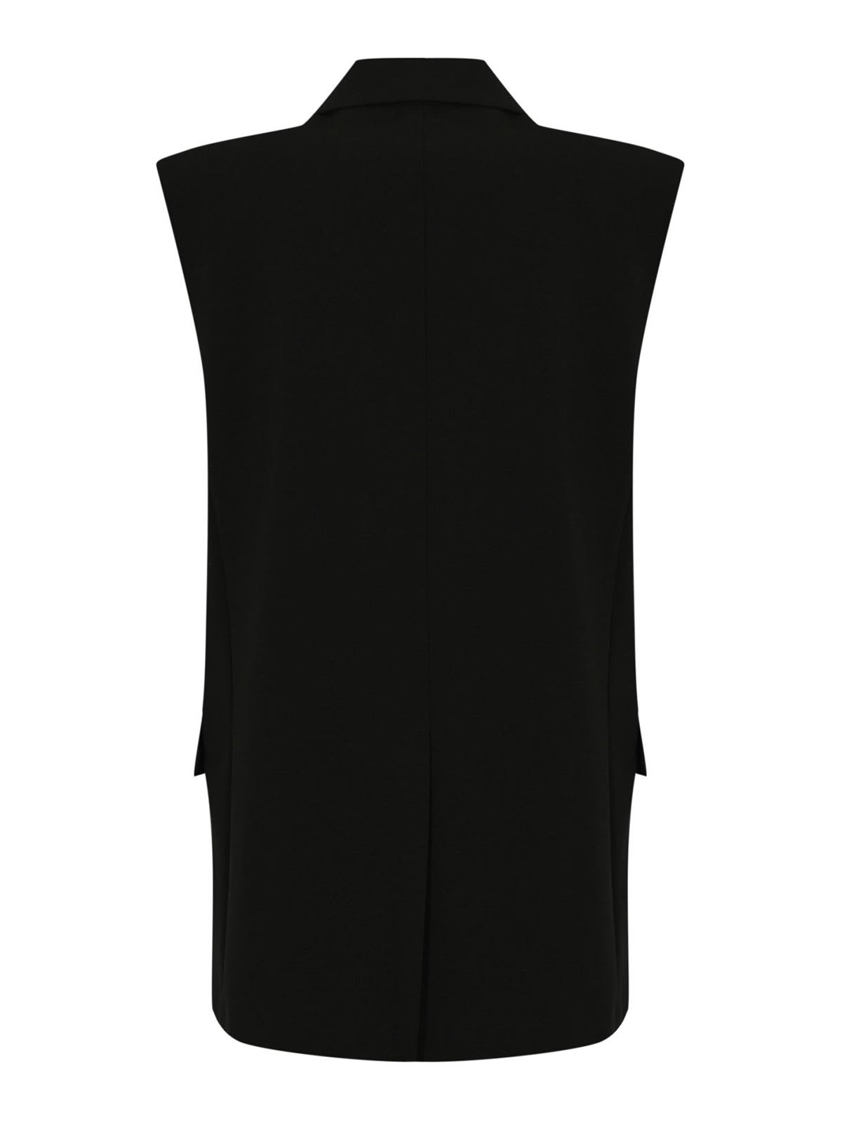 Max Mara Pomez Cady Vest In Black