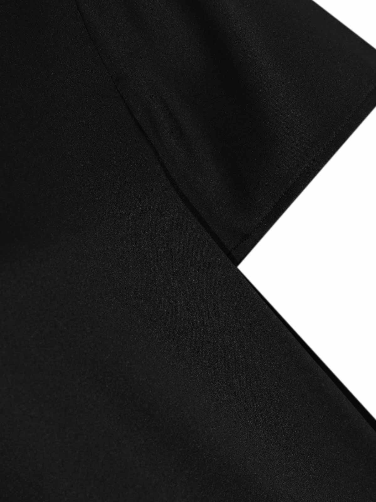 Max Mara Cortona Silk Satin Blouse In Black