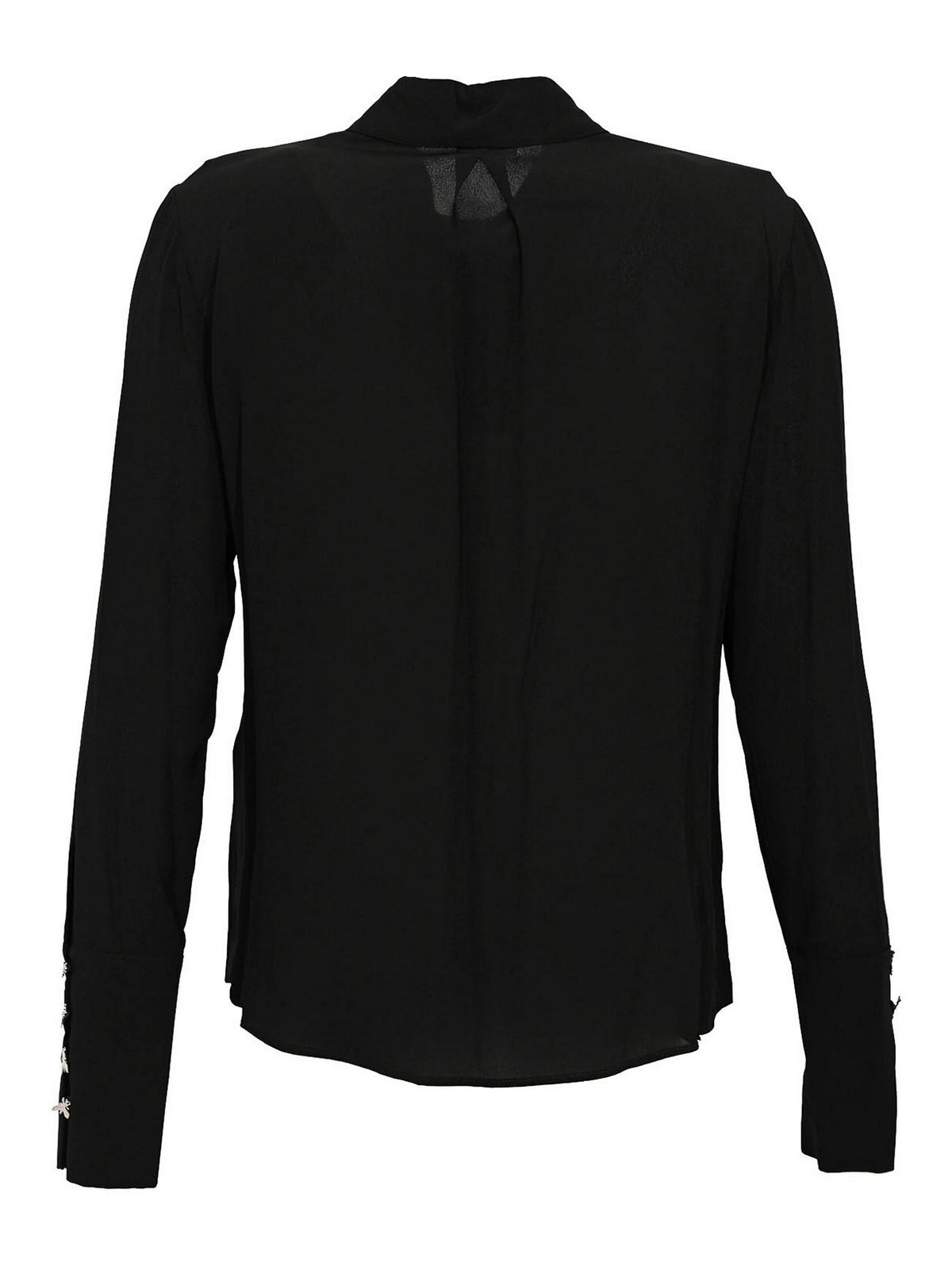 Patrizia Pepe Essential Shirt With High Cuffs In Multi