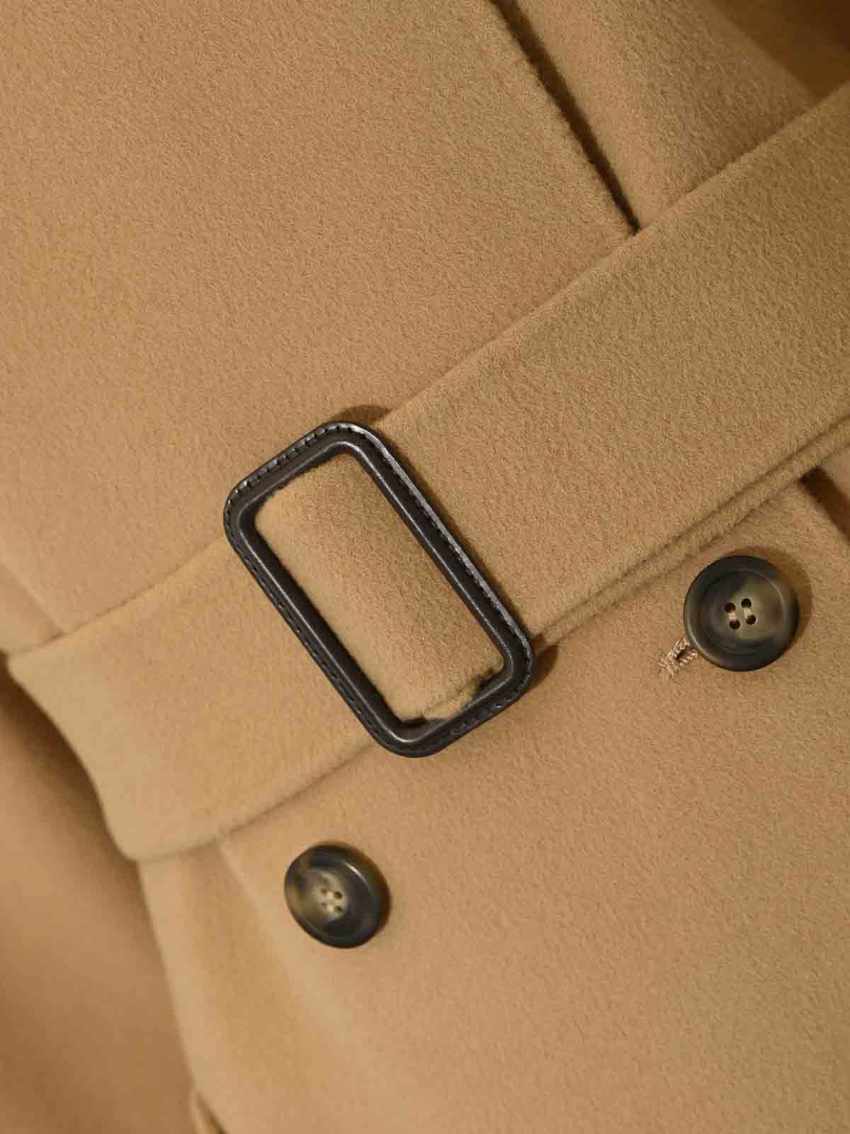 Weekend Max Mara Cadine Wool Trench Coat In Brown