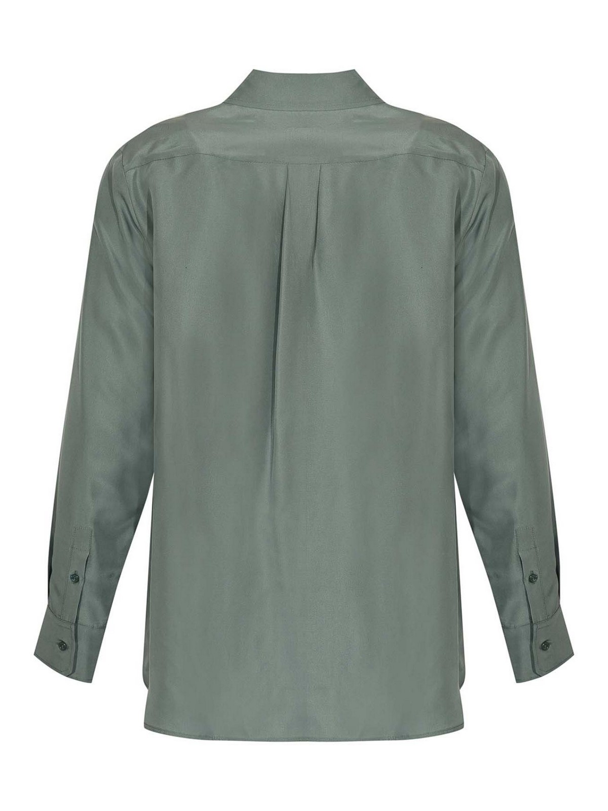 Weekend Max Mara Pamir Silk Shirt In Blue