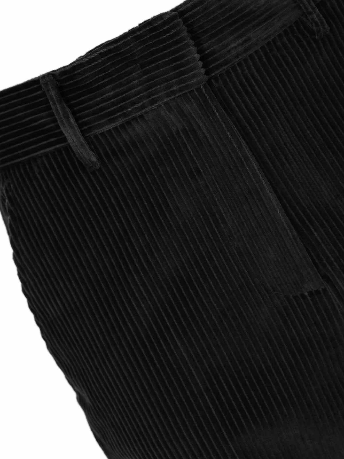 Weekend Max Mara Tania Wide-leg Corduroy Trousers In Black