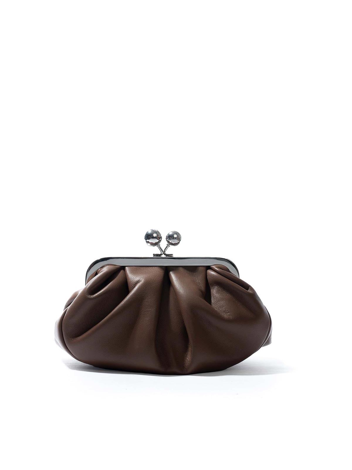 Weekend Max Mara Prati Small Pasticcino Bag In Nappa Leather In Brown