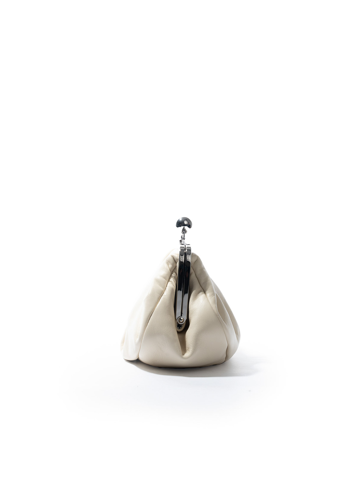 Weekend Max Mara Prati Small Pasticcino Bag In Nappa Leather In White