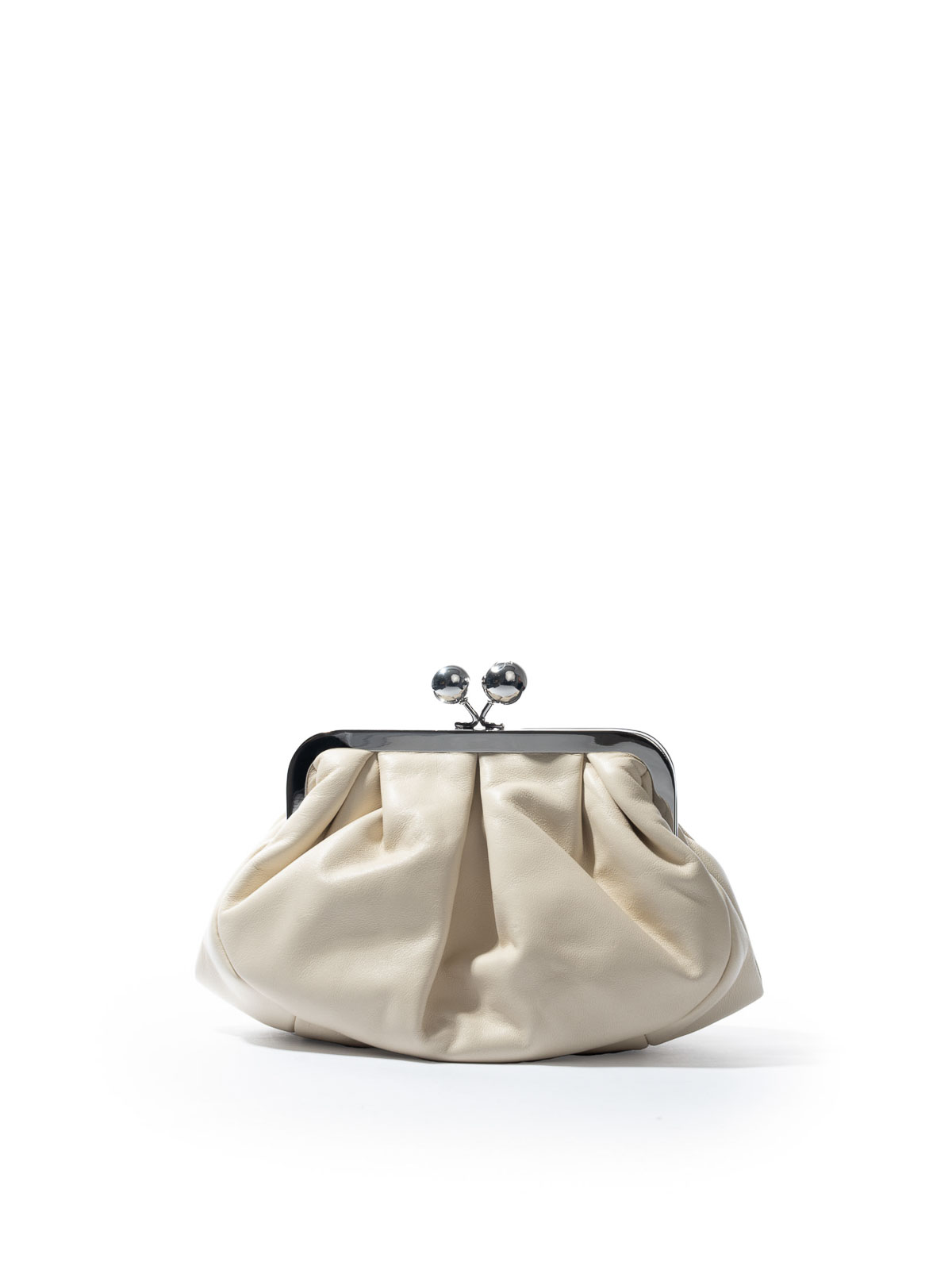 Weekend Max Mara Prati Small Pasticcino Bag In Nappa Leather In White