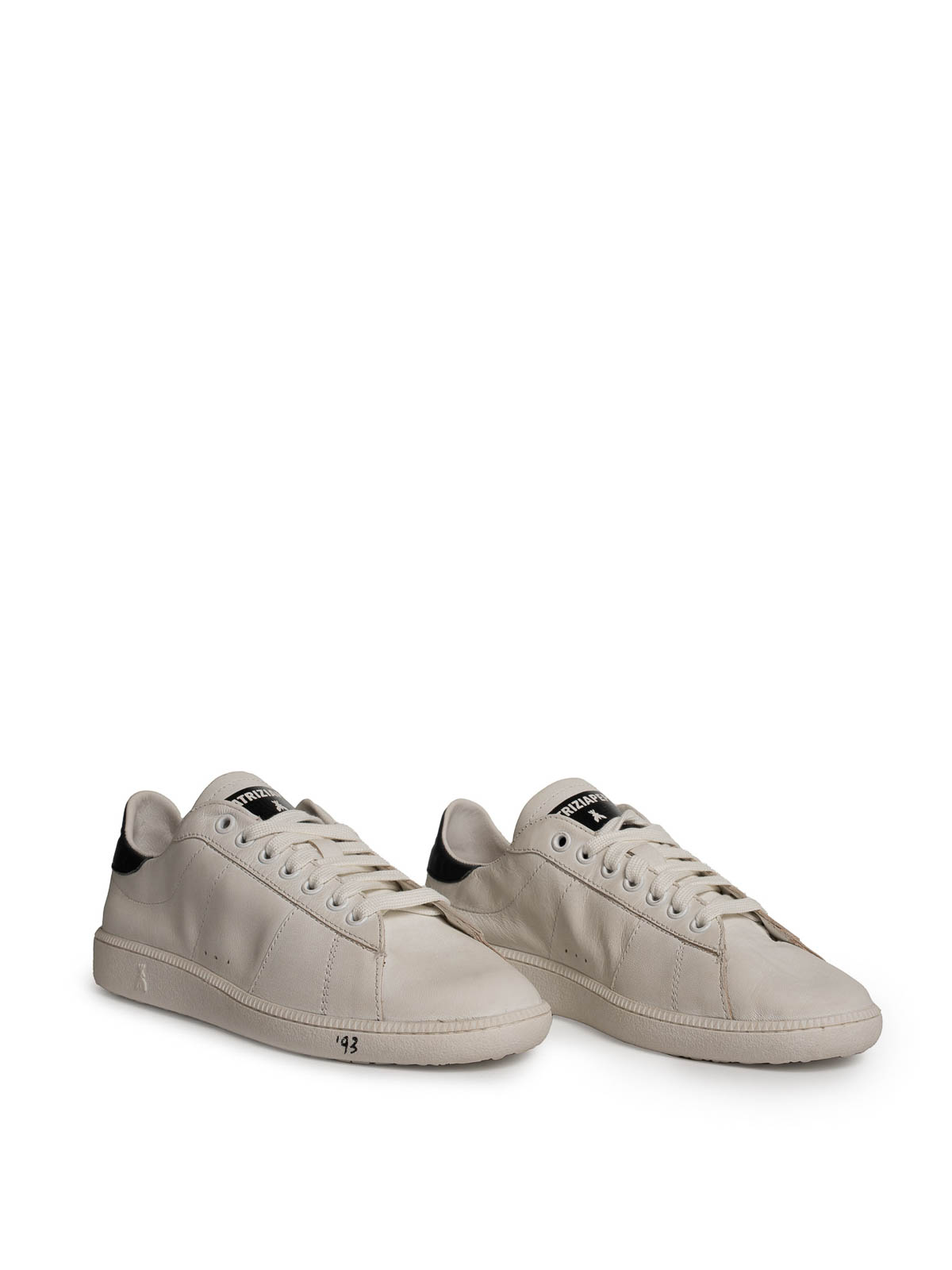 Patrizia Pepe 93 Skin Sneakers In Nappa Leather In White