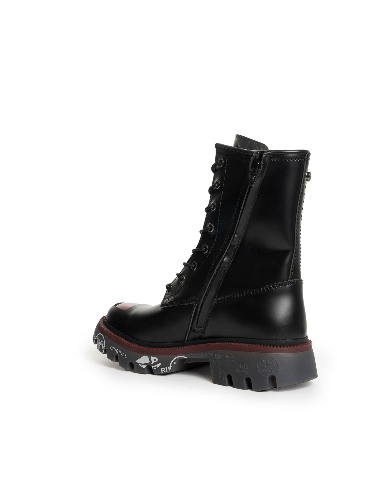 Premiata Brixtond 463 Lace-up Zip Boots In Black