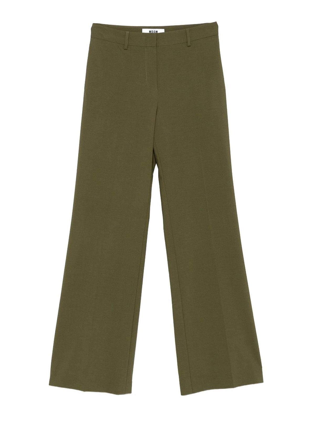 Msgm Pantalón Casual - Verde In Green
