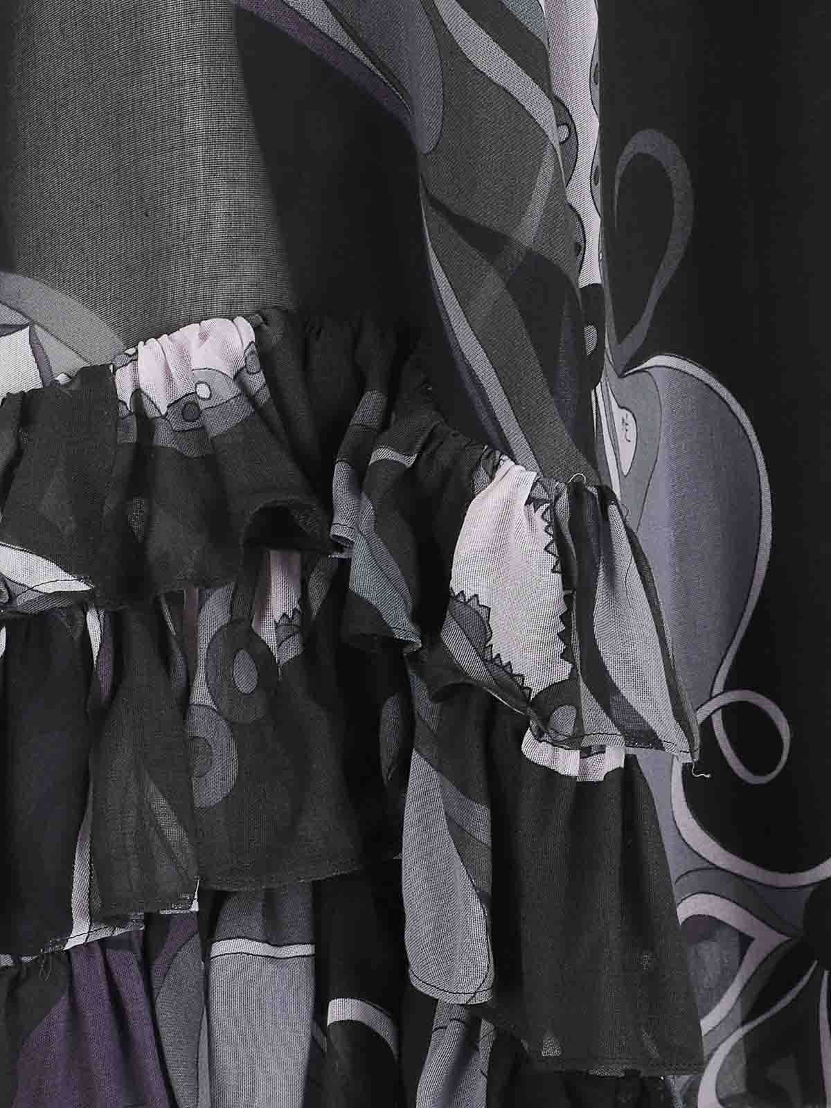 Pucci Blouse - Etamine Silk Shappe In Black