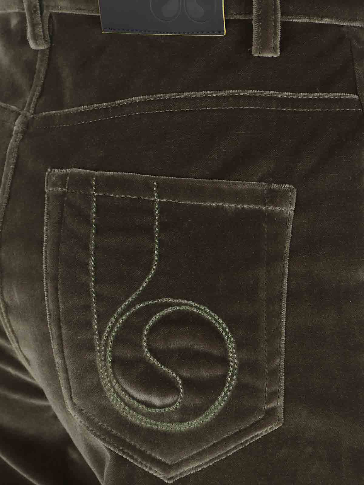 La Doublej The Flare Pants In Green