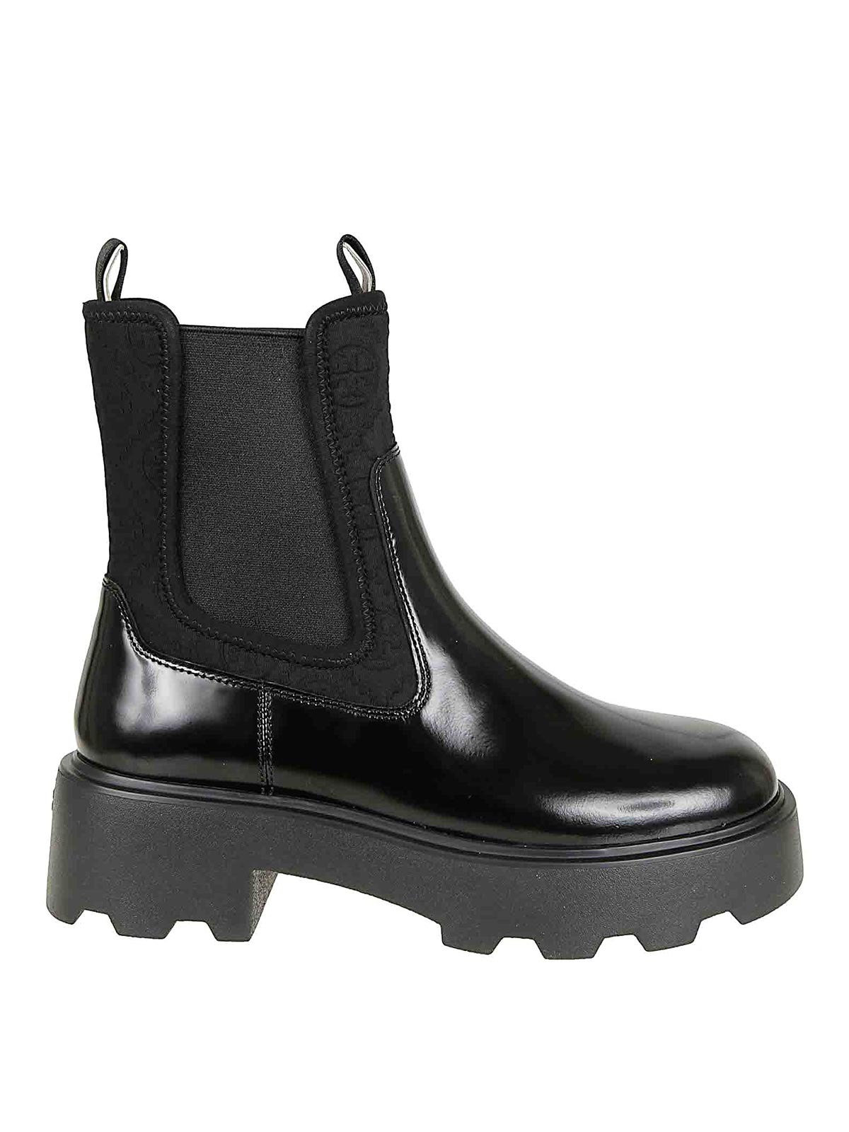 Tory Burch T Monogram Lug Chelsea Boot 65mm In Black
