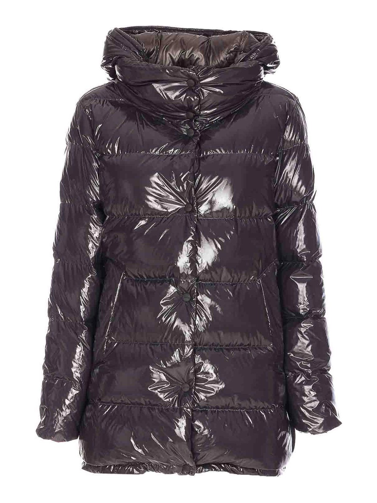 Herno Gloss Down Jacket In Gray