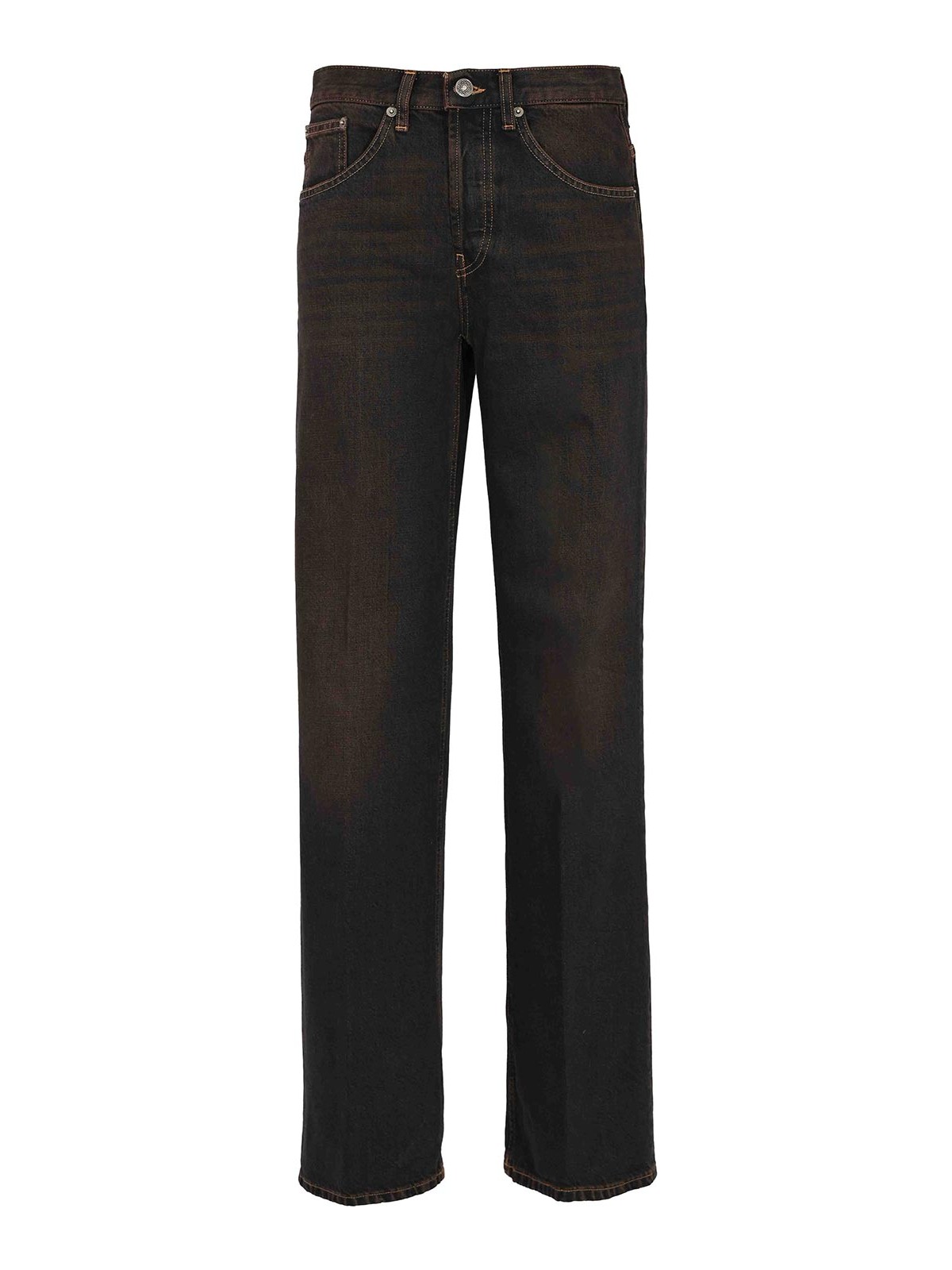 Dondup Loose Jacklyn Jeans In Fixed Denim In Blue