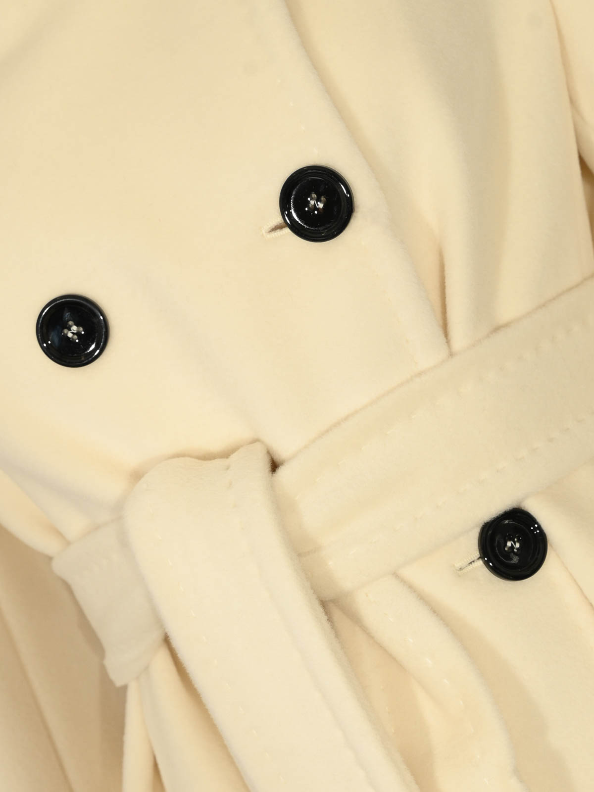 Max Mara Arezzo Double-breasted Wool Coat In Neutral