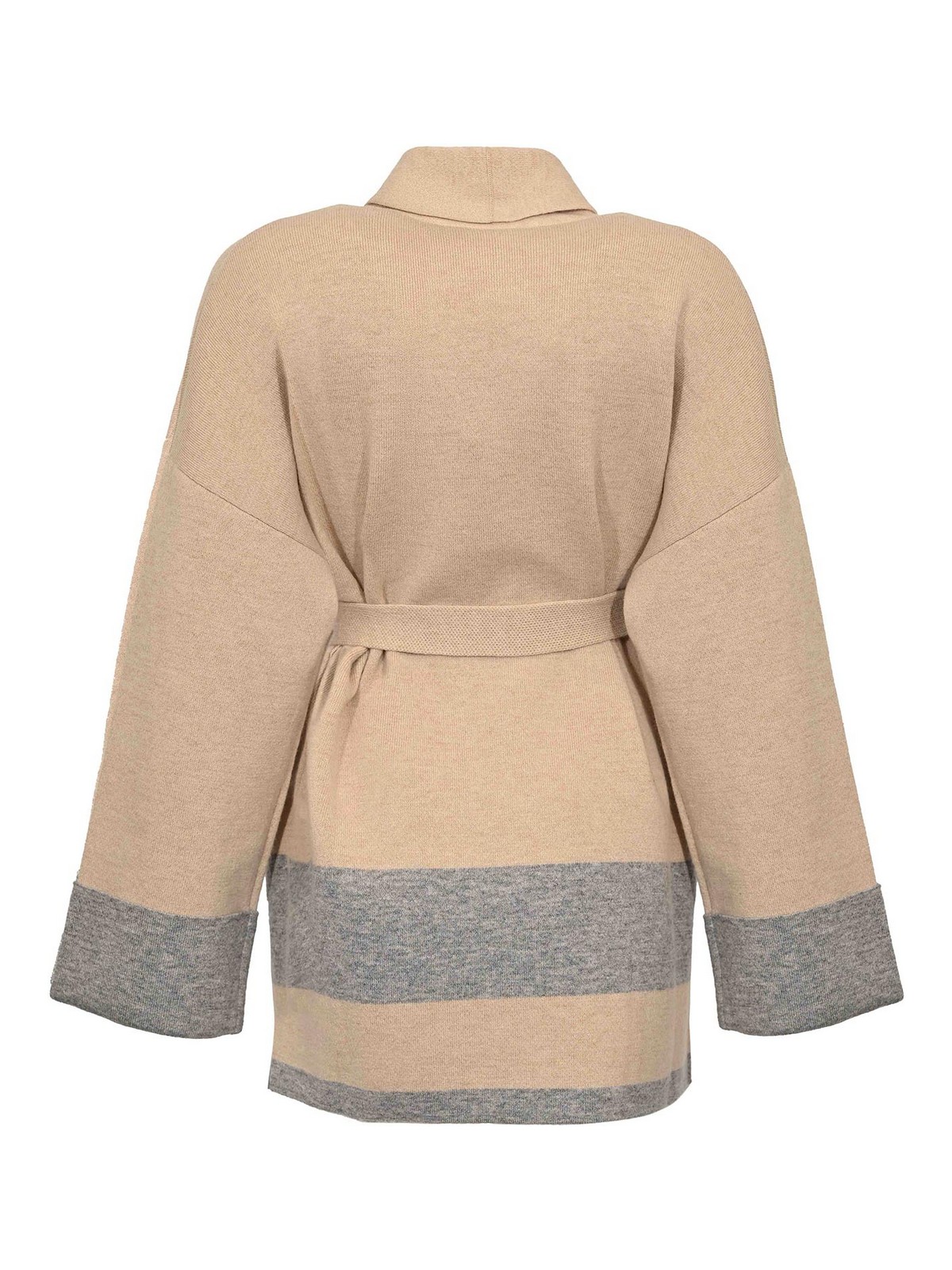 Max Mara Gentile Cardigan In Wool And Cashmere In Sand