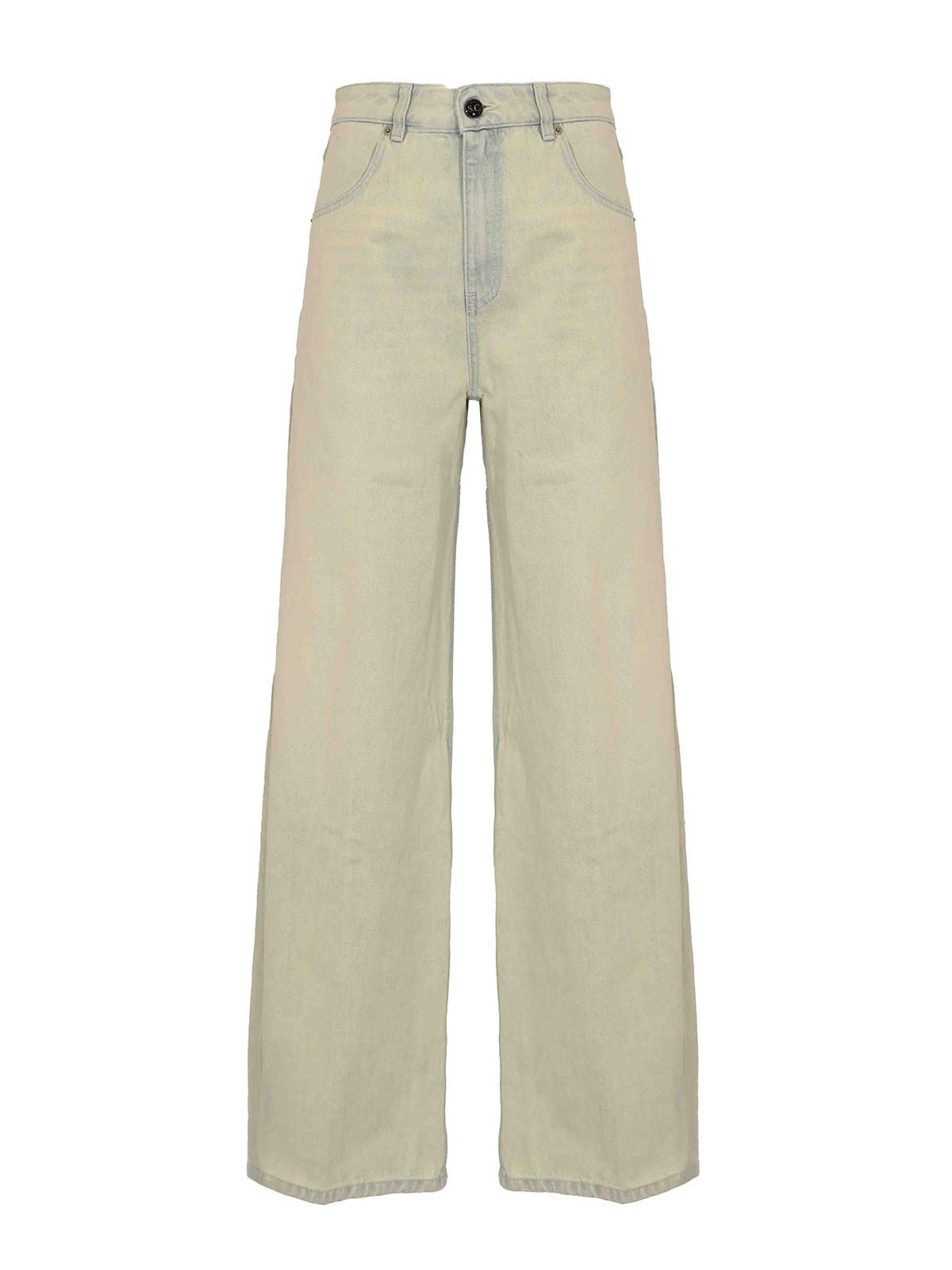Semicouture Fernana Wide-leg Jeans In Light Denim In Blue