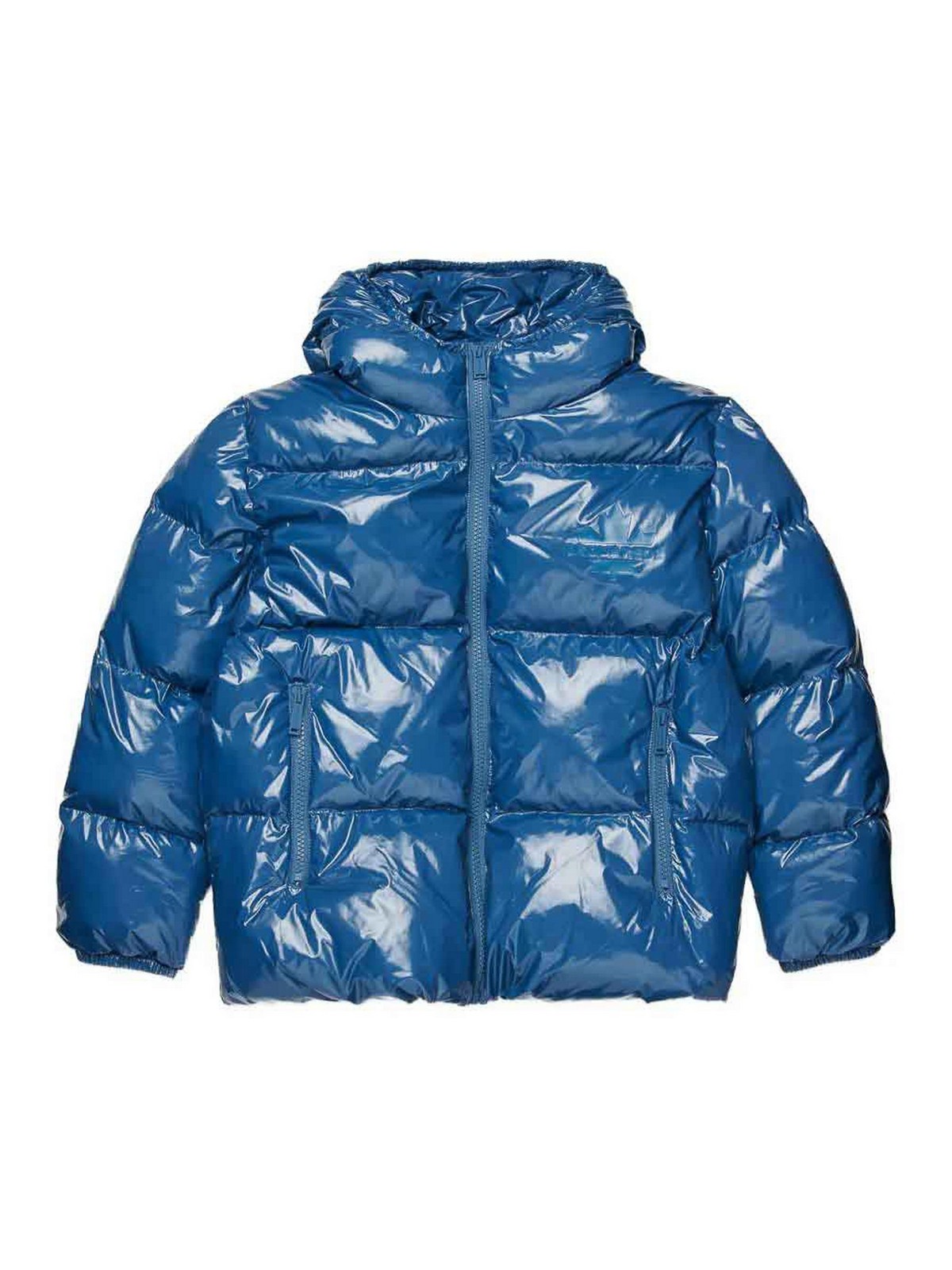 Dsquared2 Down Jacket With Logo In Blue