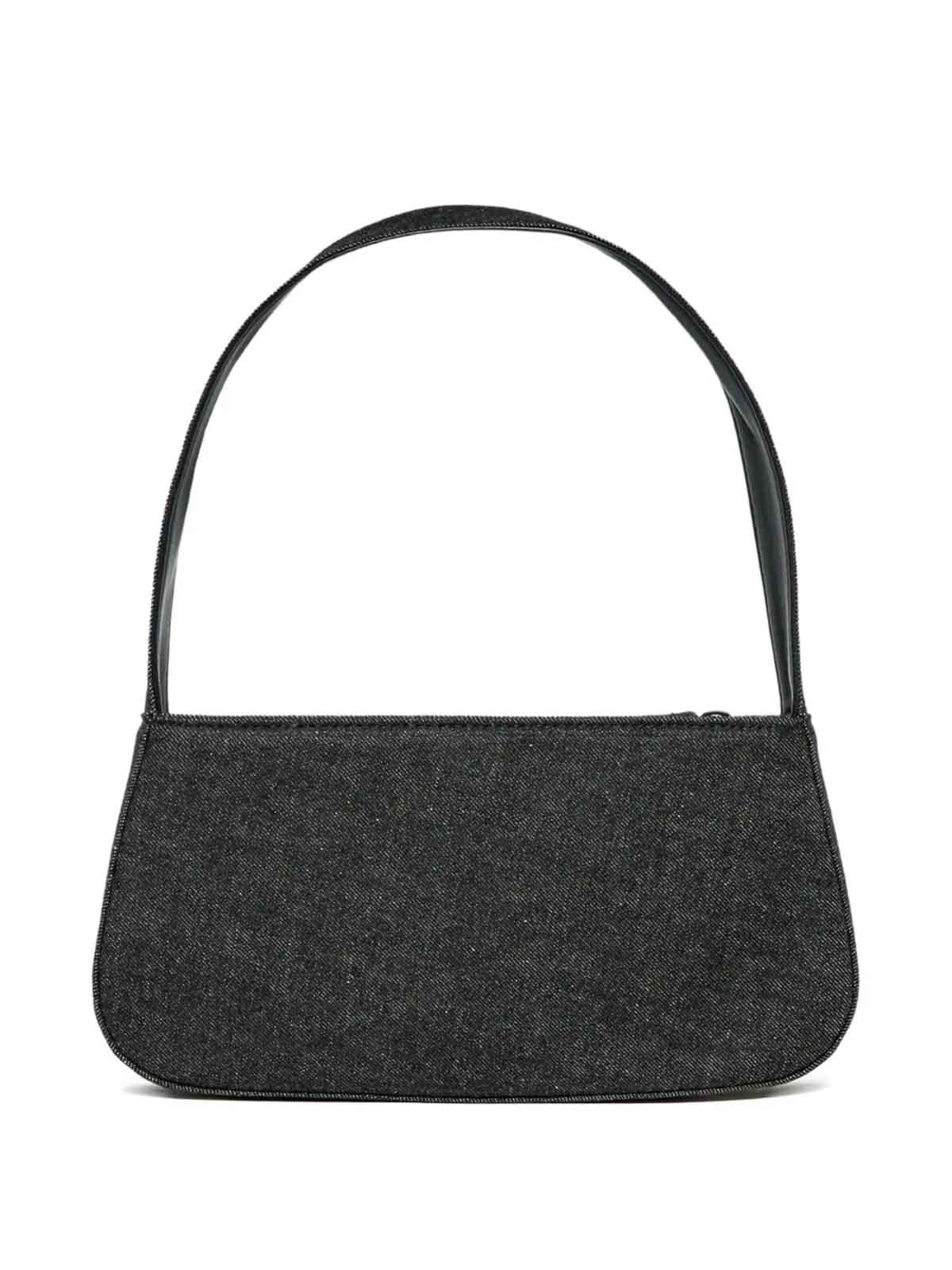 Diesel Shoulder Bag With Rhinestones - Grey|J02530KXBRMK02