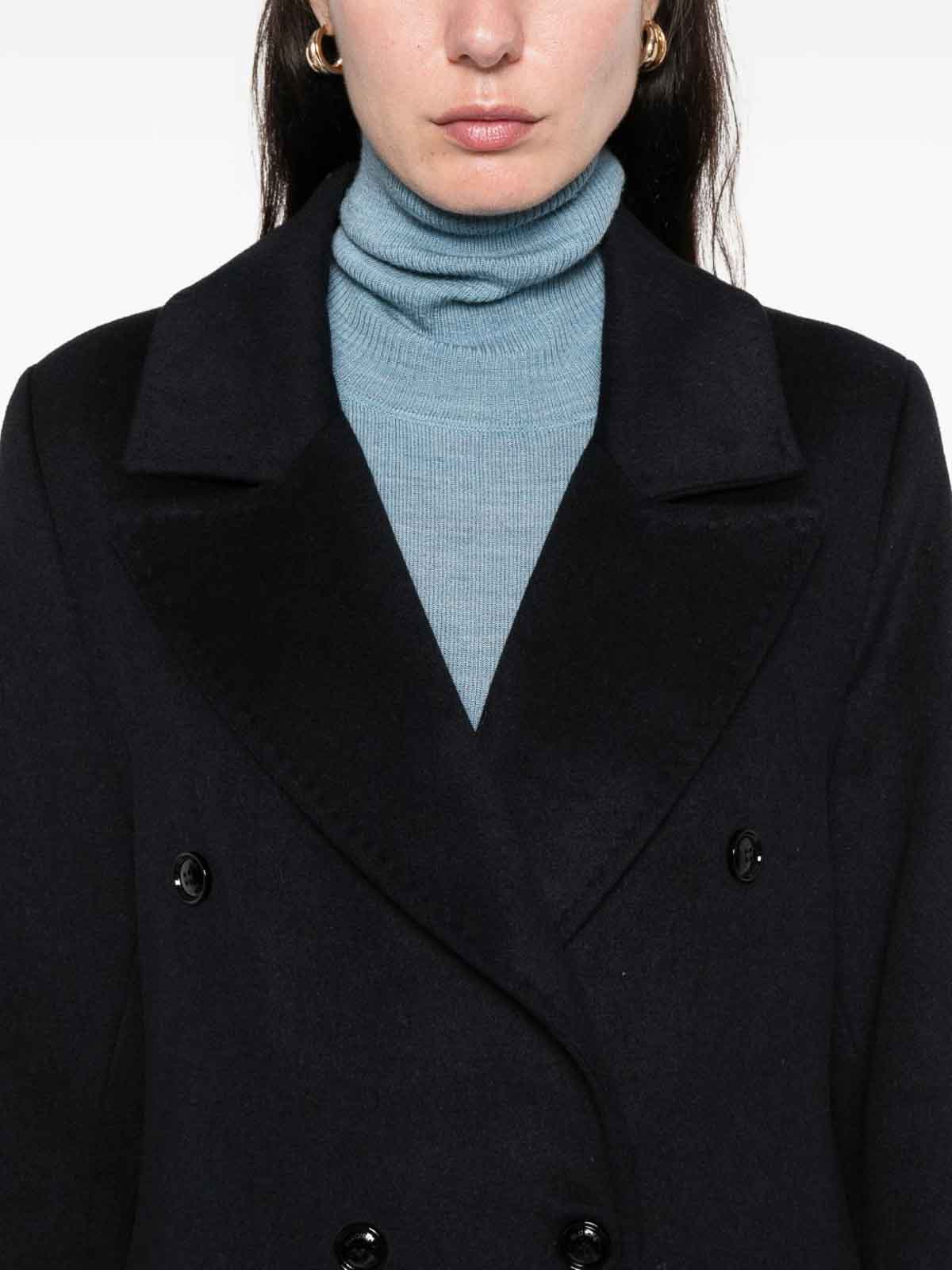 Blugirl Belted Double-breasted Coat In Blue