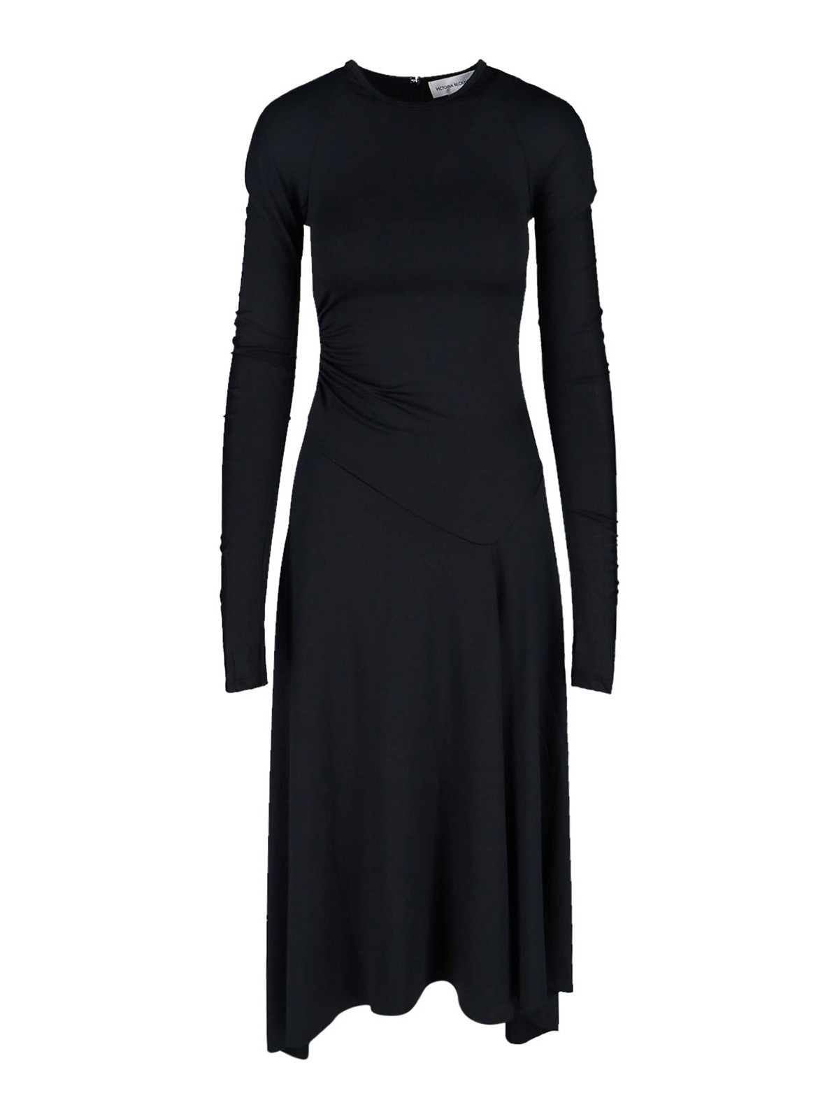 Victoria Beckham Midi Dress In Black