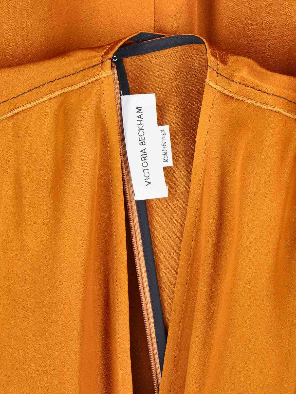 Victoria Beckham Midi Dress In Orange