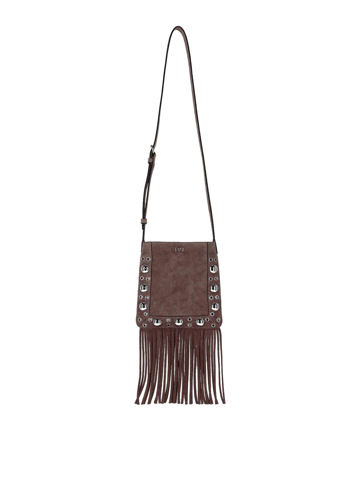 Valentino Garavani Small Shoulder Bag In Brown