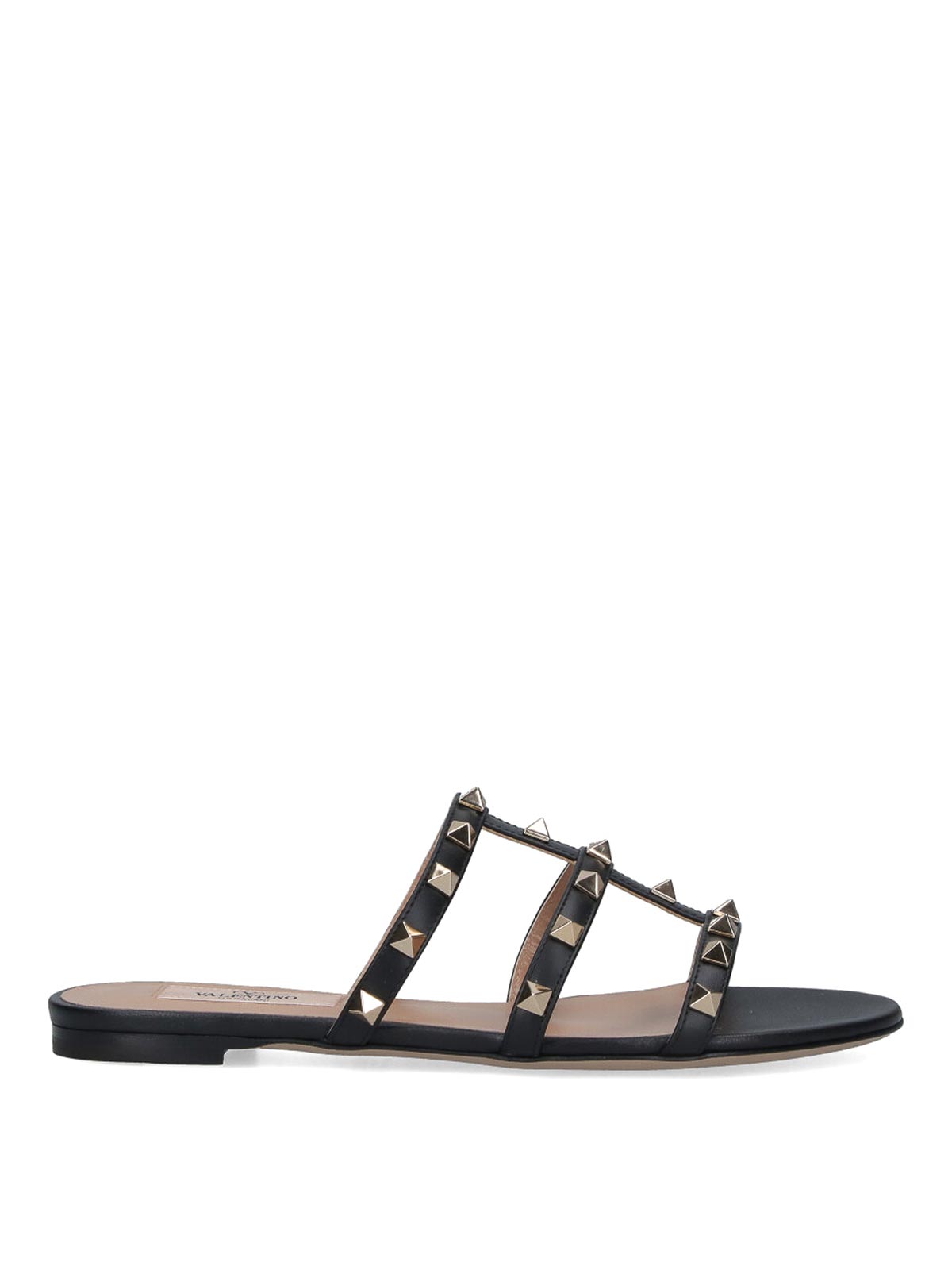 Valentino Garavani Slide Sandals In Black