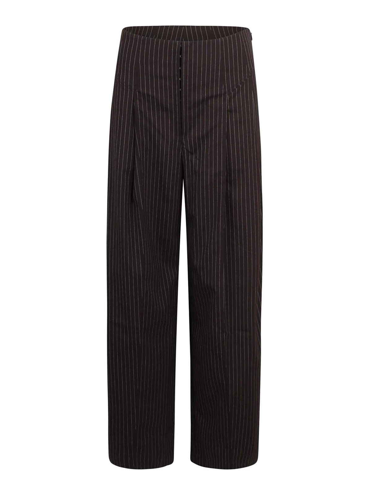 Rotate Birger Christensen Panted Pants With A Bodice Effect In Brown