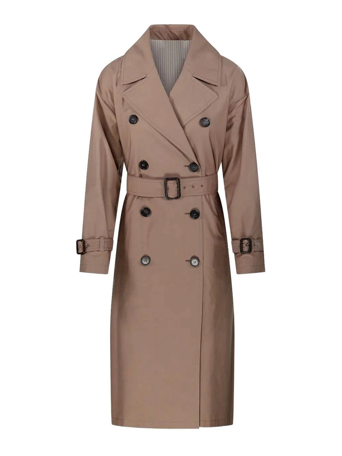 Max Mara The Cube Fiorito Raincoat Camel In Brown
