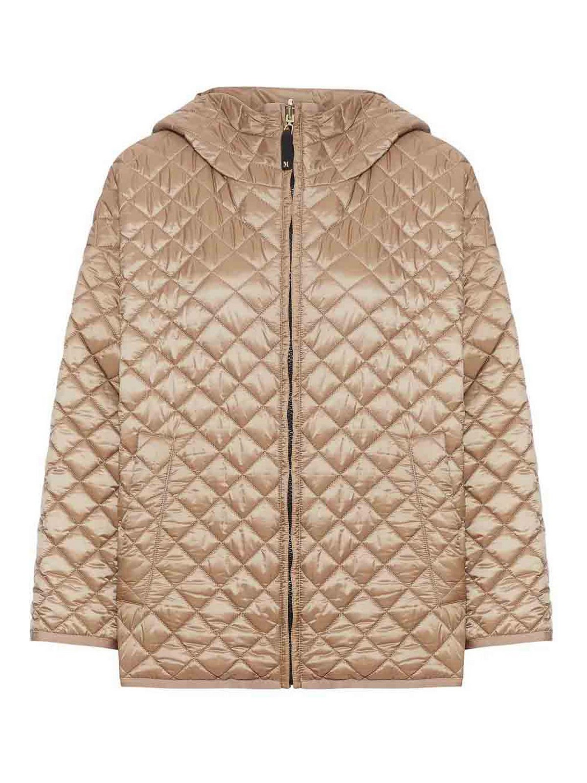 Max Mara The Cube Leo Quilted Jacket Honey In Multi