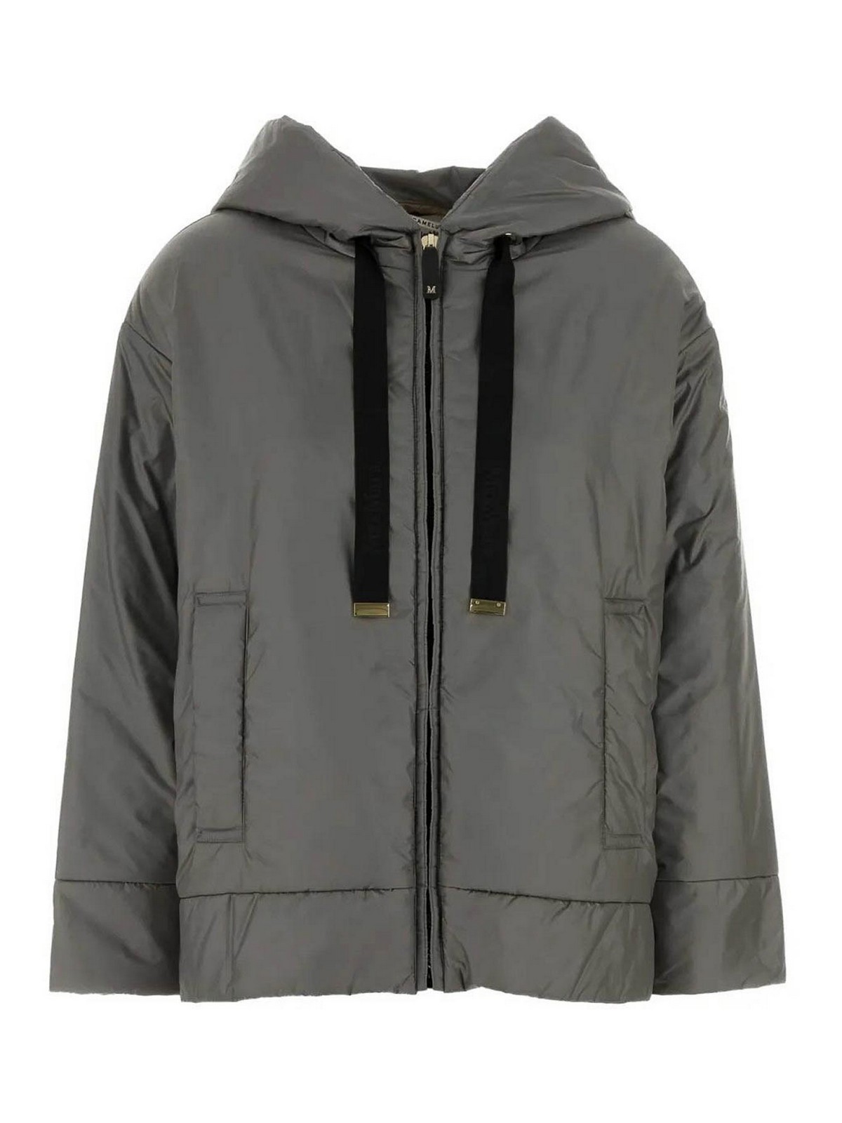 Max Mara The Cube Daria Quilted Jacket Dark Grey In Gray