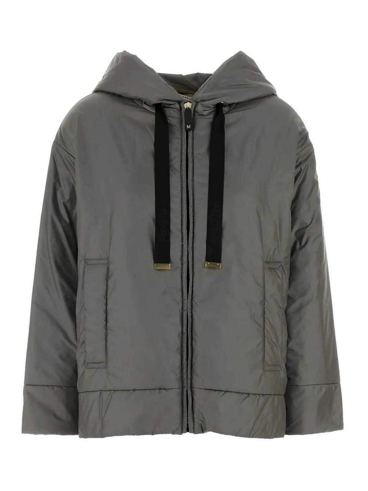 Max Mara The Cube Daria Quilted Jacket Dark Grey In Gray