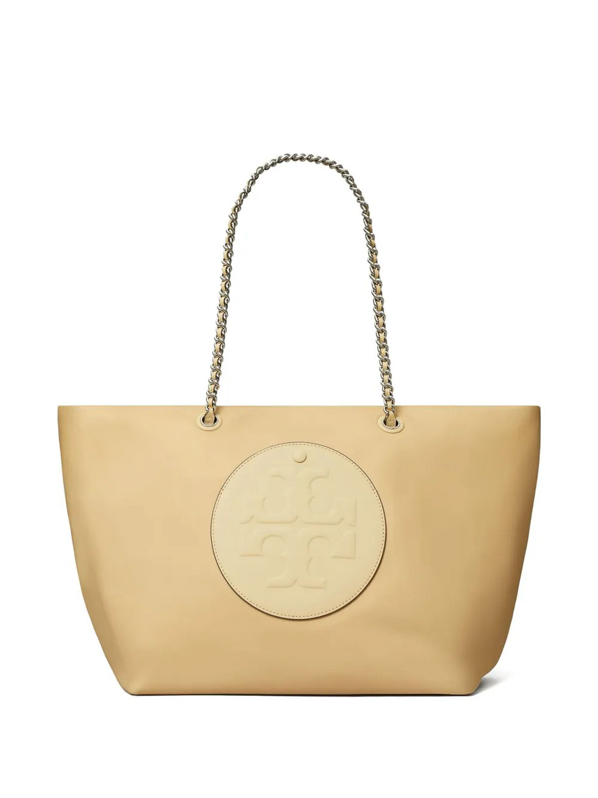 Tory Burch Ella Chain Zip Tote Pralines In Sand