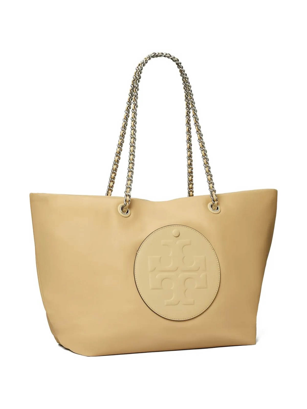Tory Burch Ella Chain Zip Tote Pralines In Sand