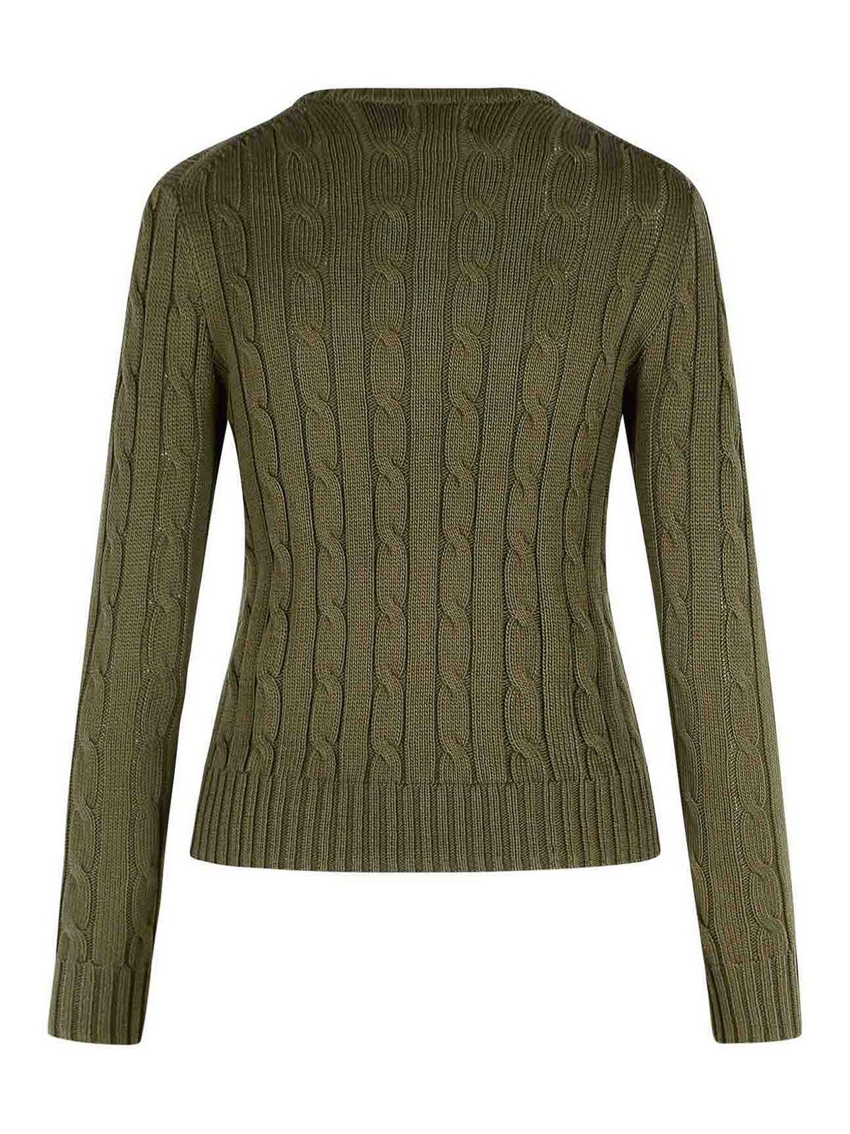 Polo Ralph Lauren Julianna Green Cotton Sweater In Green