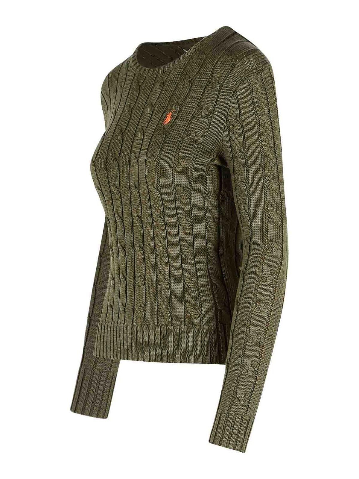 Polo Ralph Lauren Julianna Green Cotton Sweater In Green