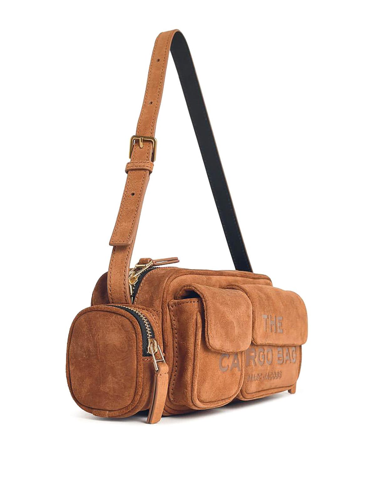 Marc Jacobs The Cargo Brown Suede Bag In Brown
