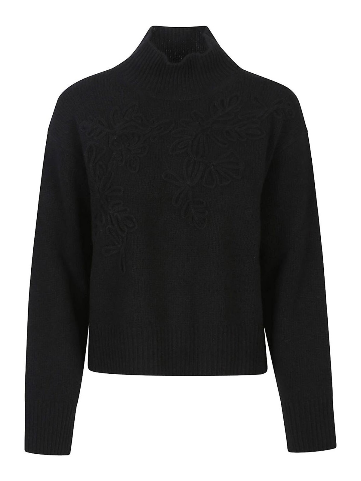 Ermanno Firenze High-neck Sweater In Black
