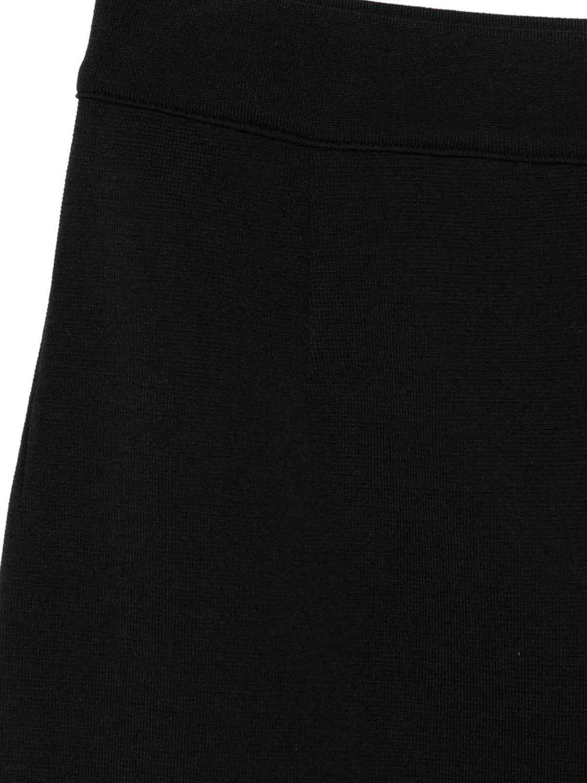 Mrz Wool Midi Skirt In Black