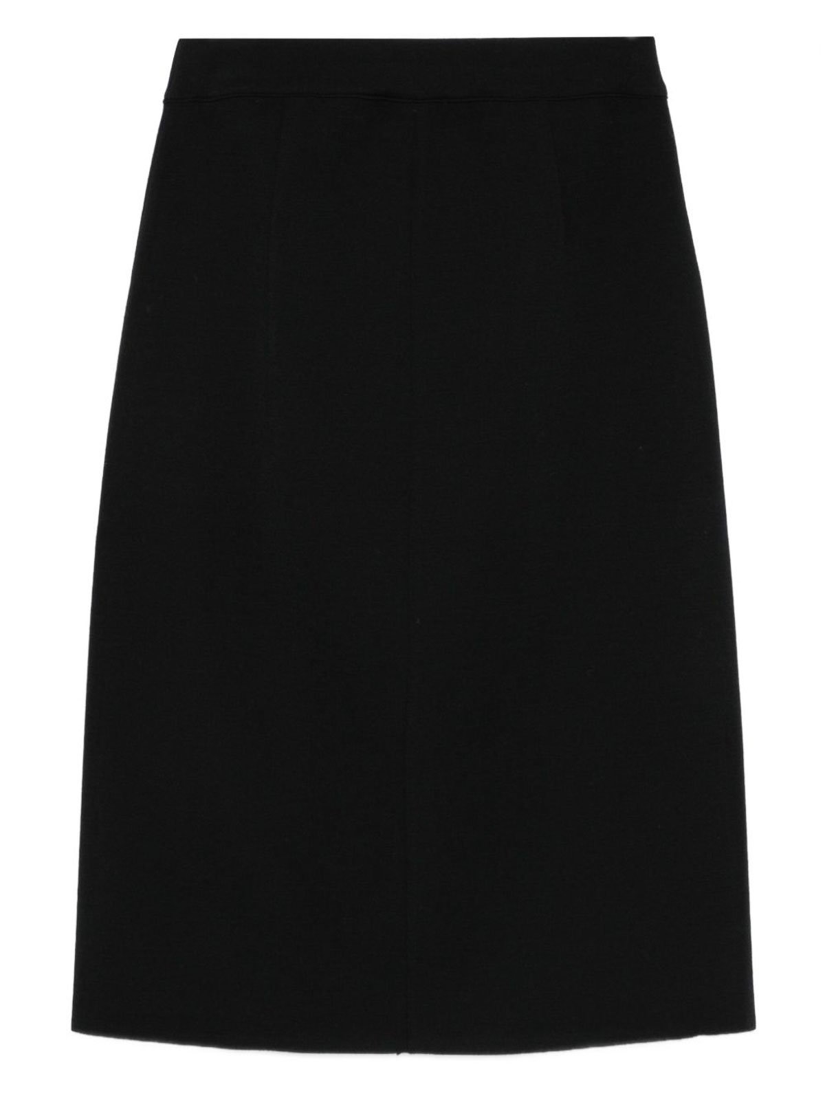 Mrz Wool Midi Skirt In Black