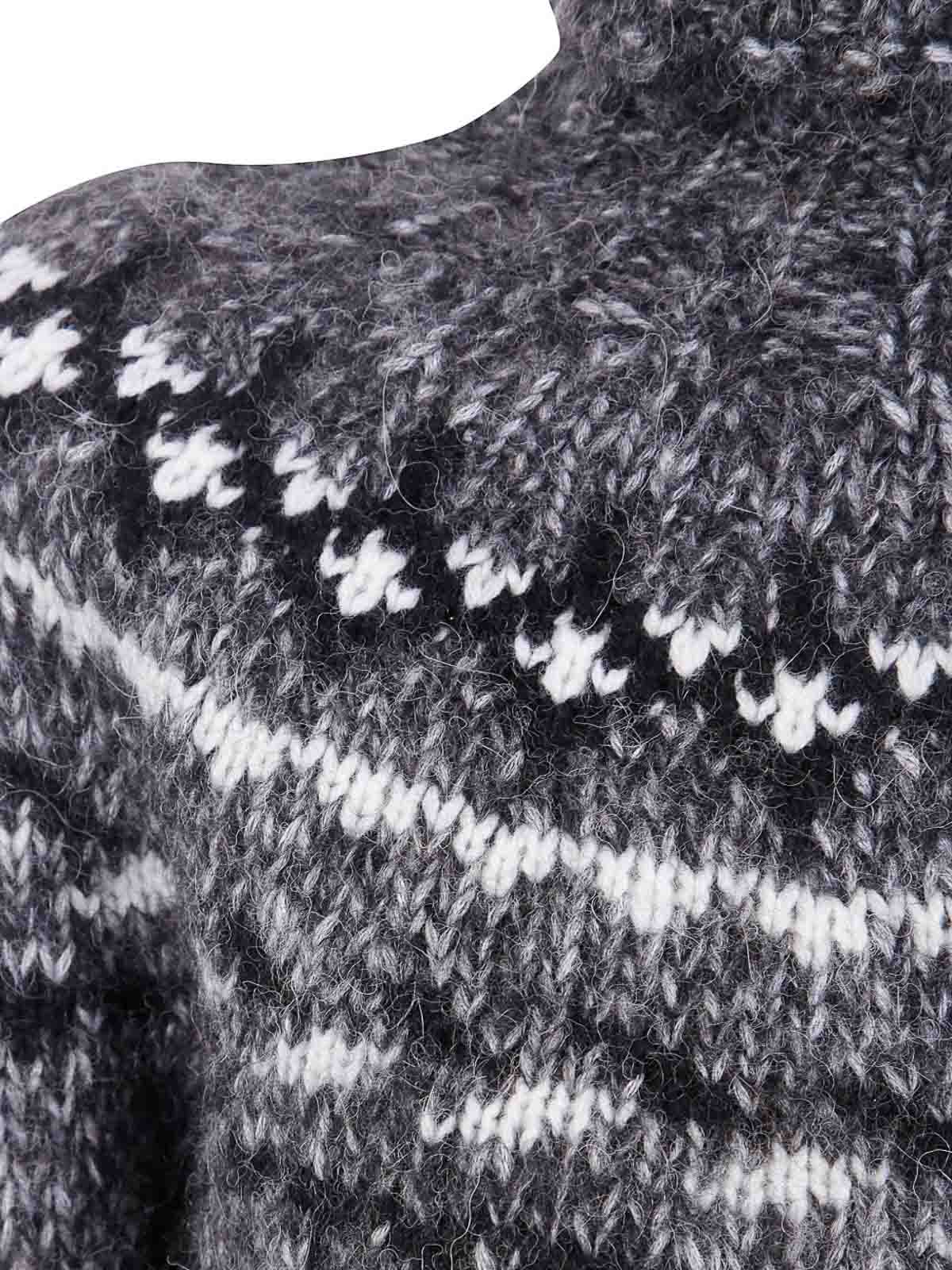 P.a.r.o.s.h Wool Turtle-neck Jumper In Gray