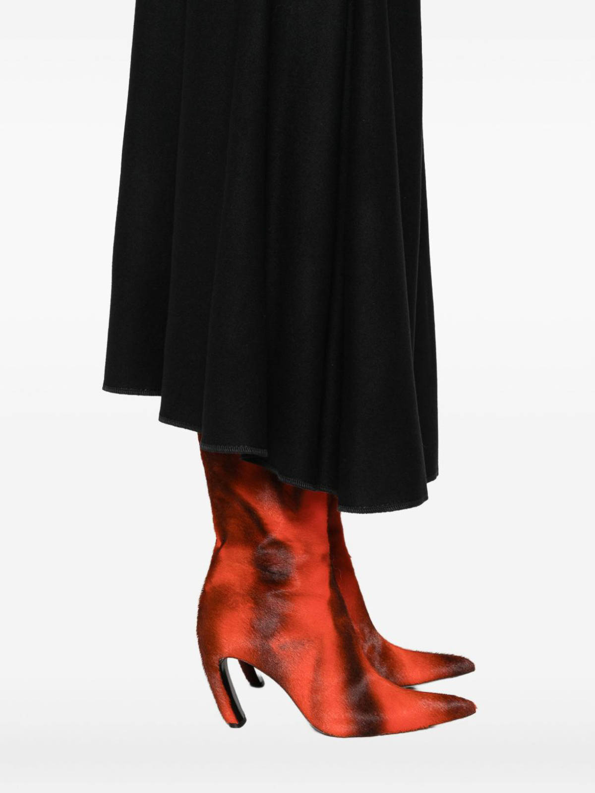 Susanne Bommer Cotton Midi Skirt In Black