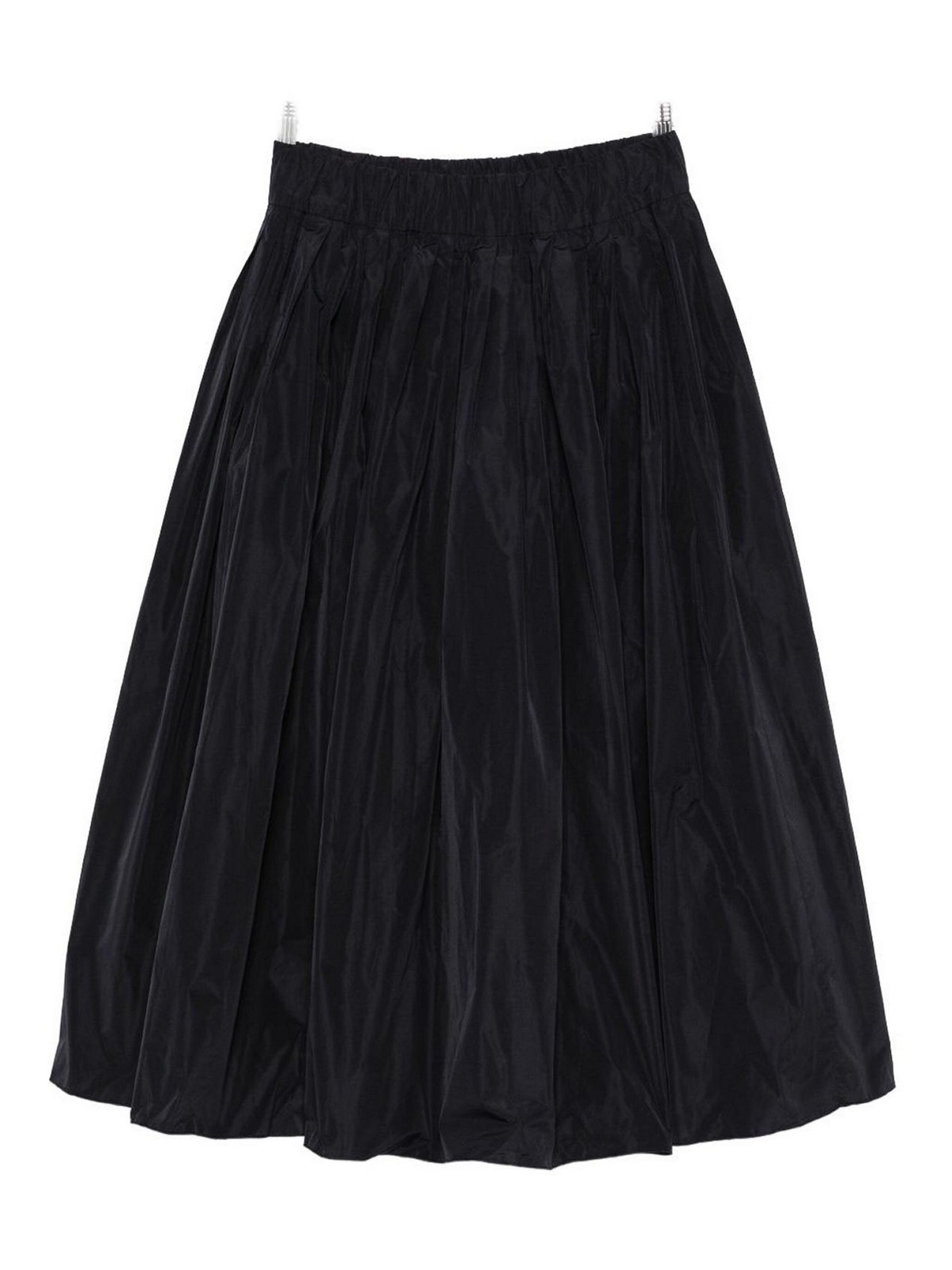 Susanne Bommer Taffetas Midi Skirt In Blue