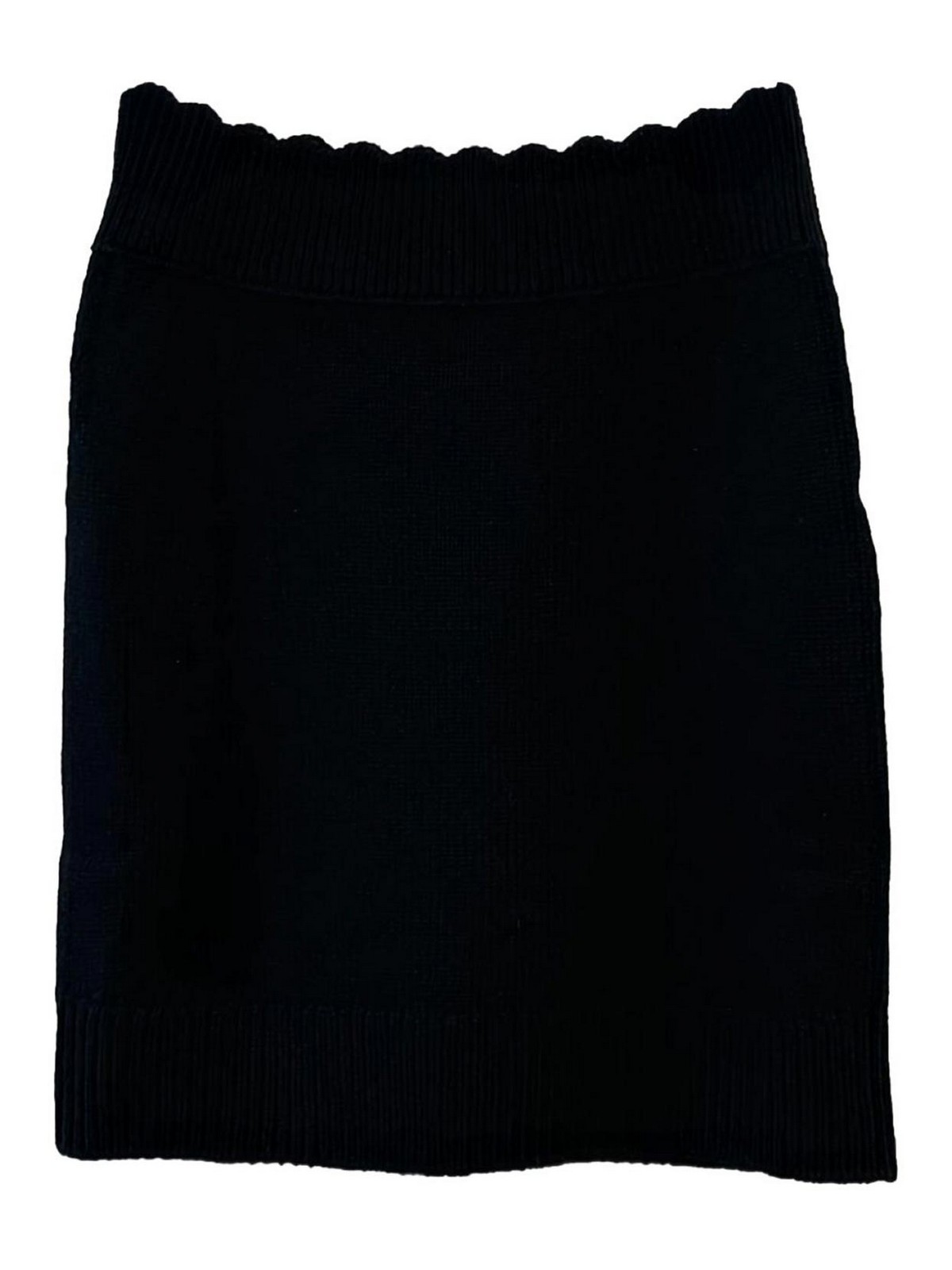 Chloé Fitted Mini Skirt In Wool And Cashmere Knit In Black