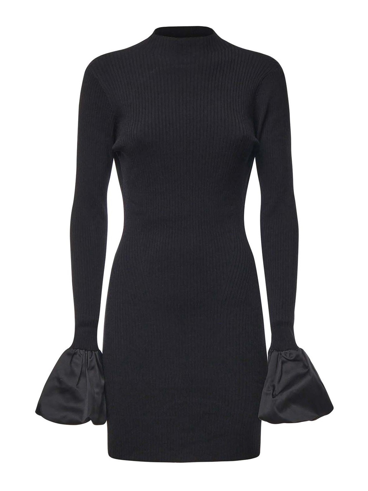 Rotate Birger Christensen Knit Mini Dress In Black