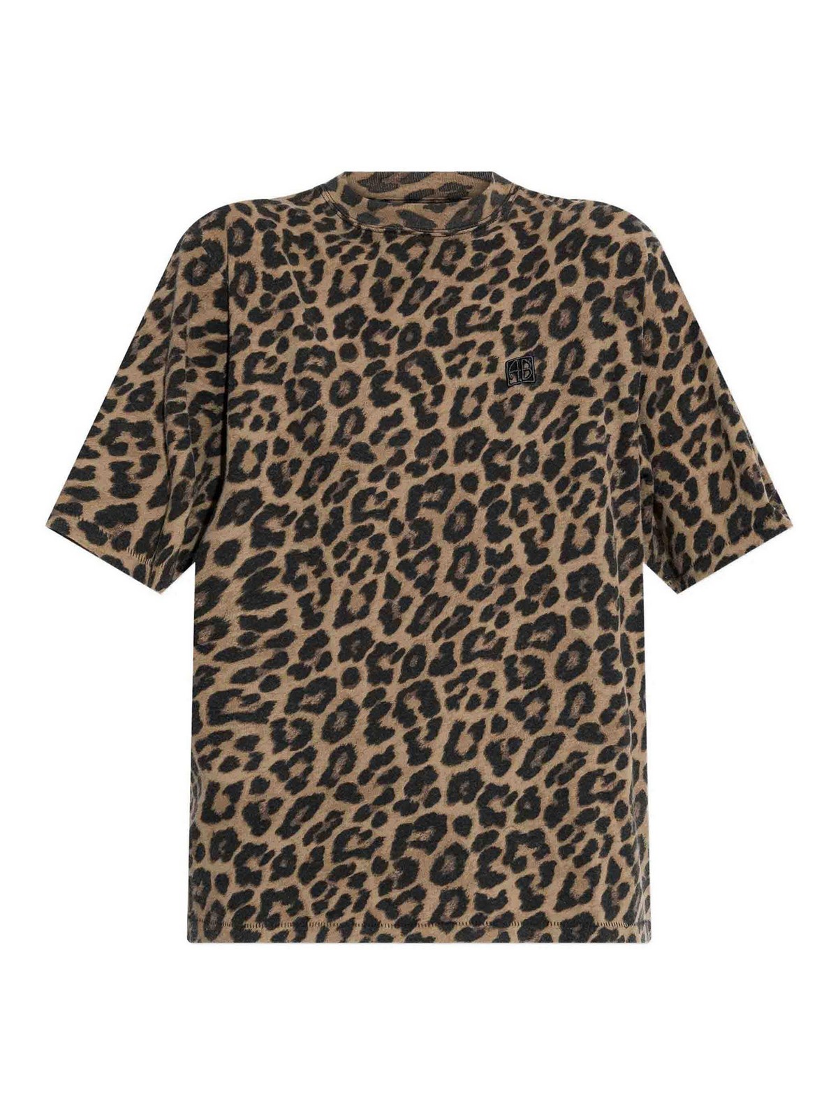 Anine Bing T-shirt Avi leopardata